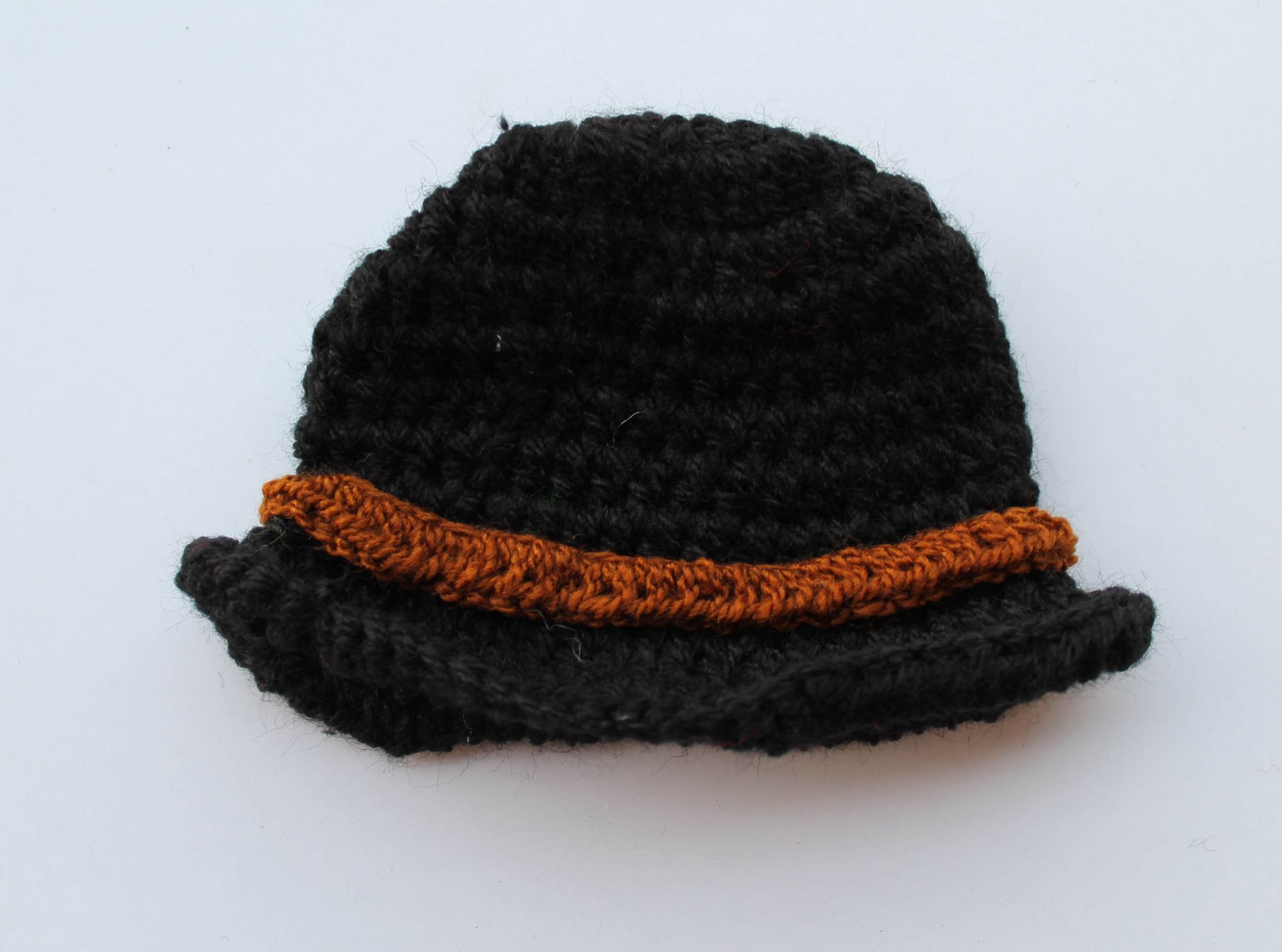 Handmade Crochet Cowboy Hat for Kids - Black Woonie