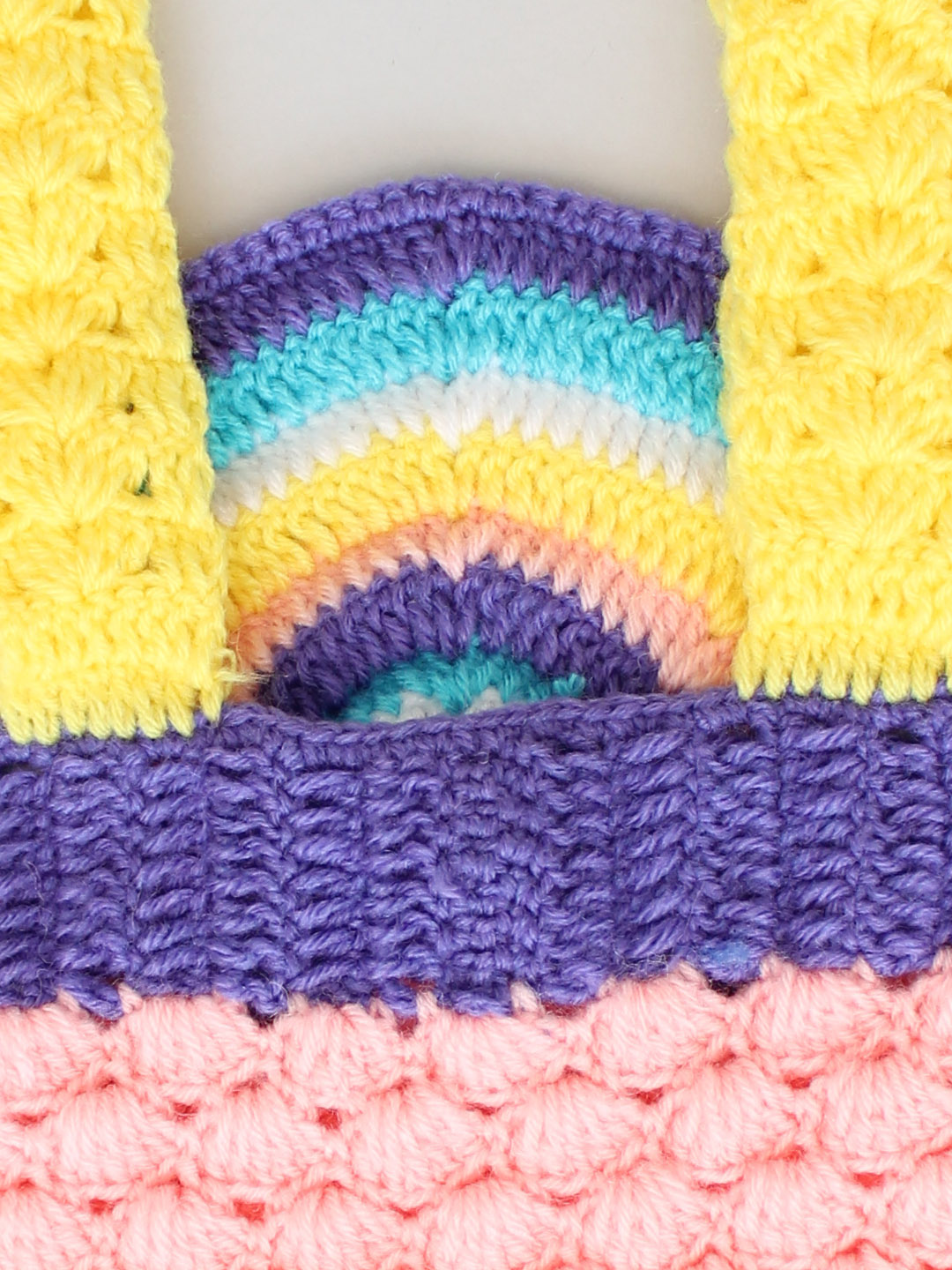 Handmade Crochet Designer Strappy Romper for Newborn -Multi