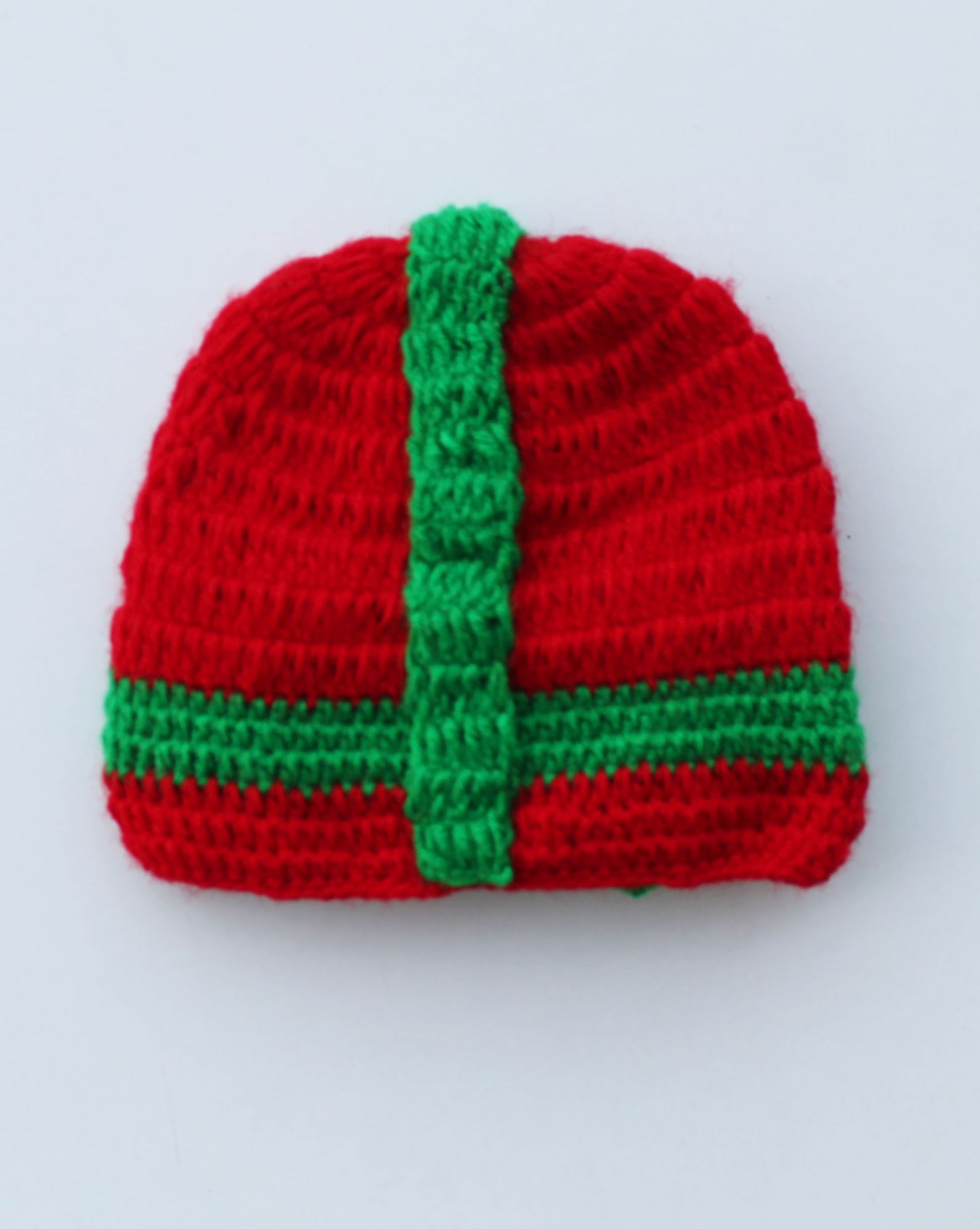Handmade Crochet Gift Pattern Cap for Kids - Red Woonie