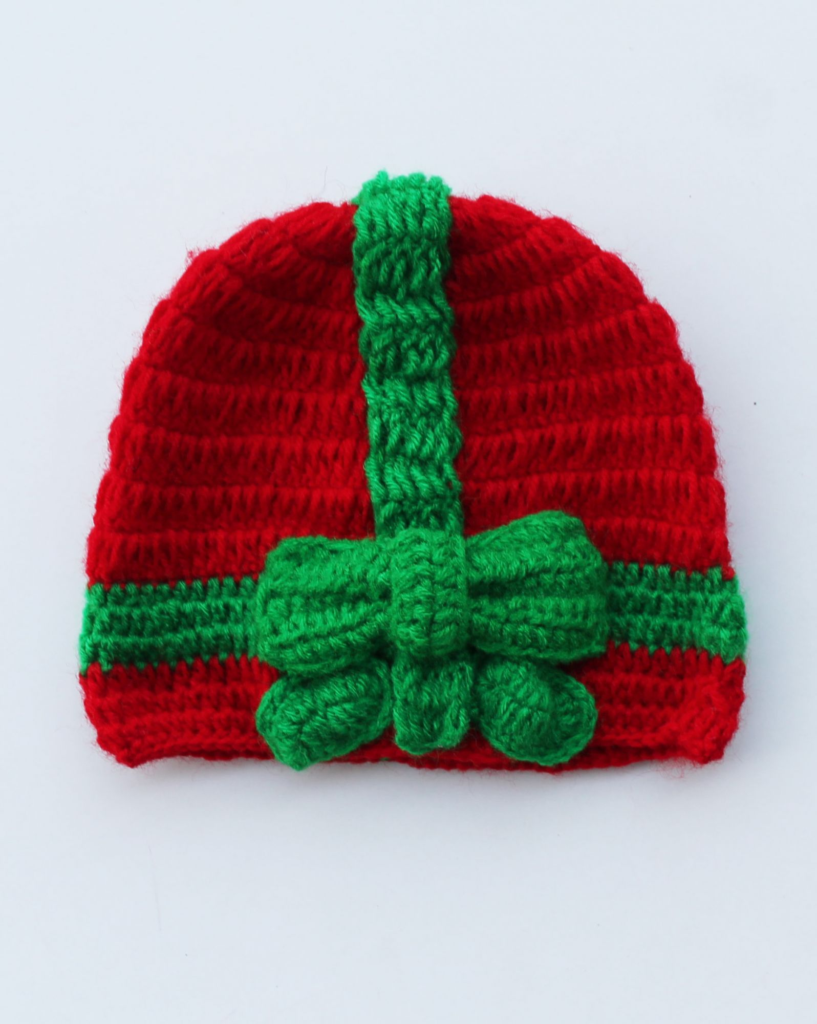 Handmade Crochet Gift Pattern Cap for Kids - Red Woonie