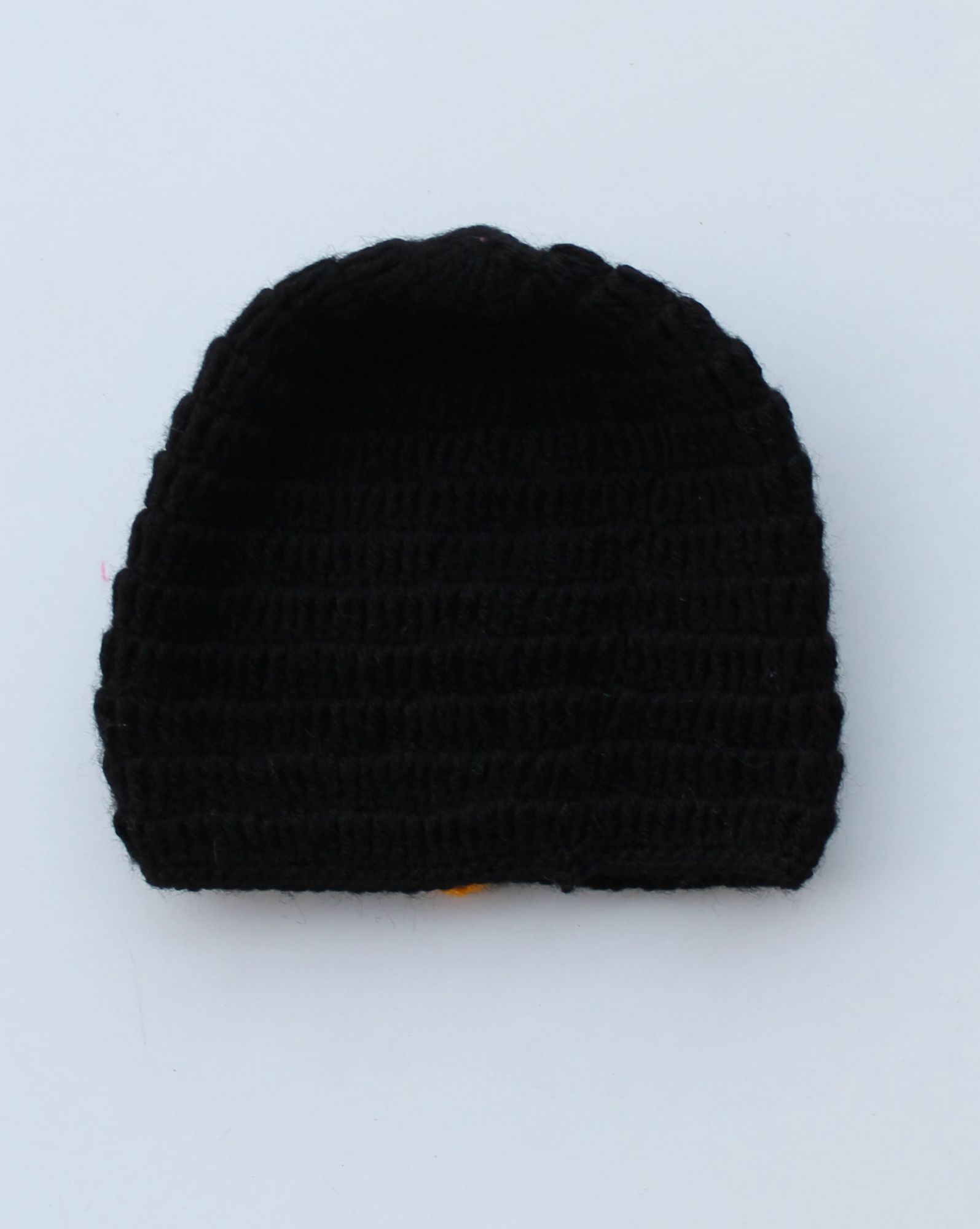 Handmade Crochet Penguin Pattern Cap for Kids - Black Woonie