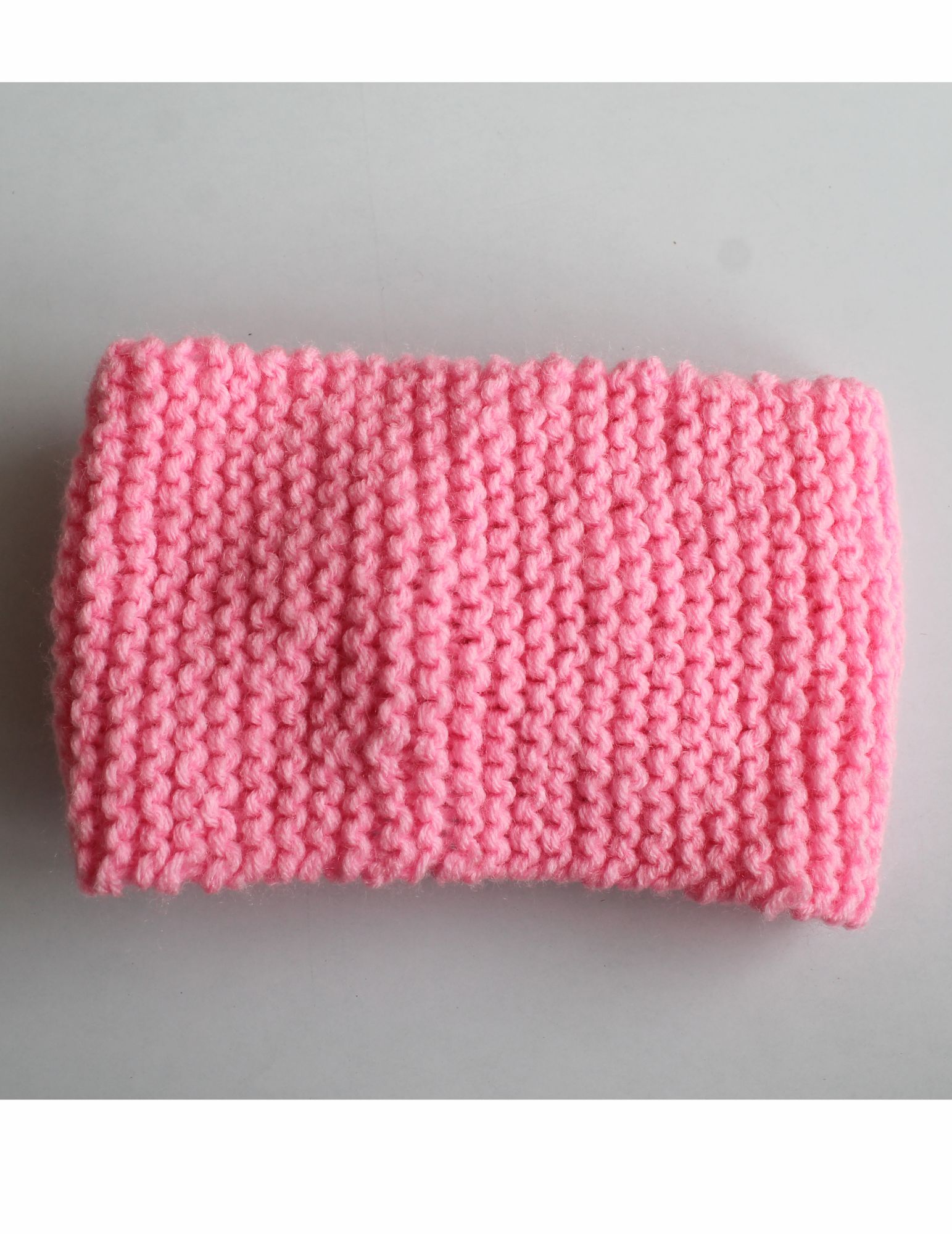Handknitted Twisted Knot Earwarmer for Kids - Pink Woonie