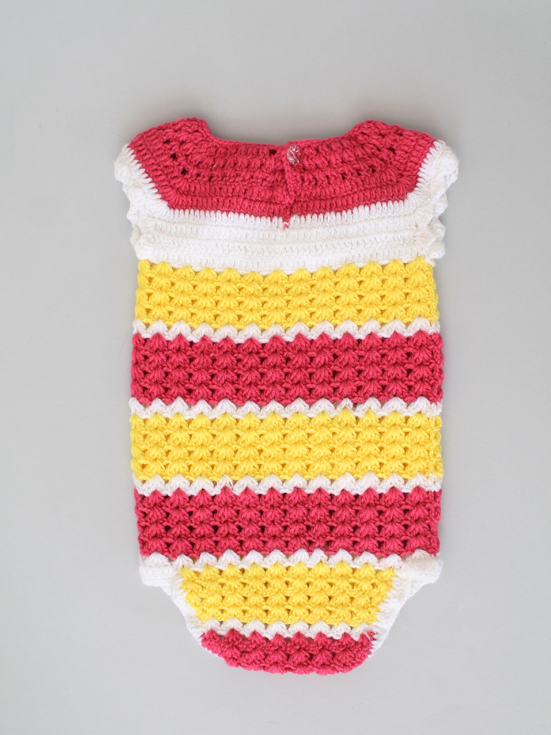 Handmade Crochet Winter Onesie for Infants - Pink