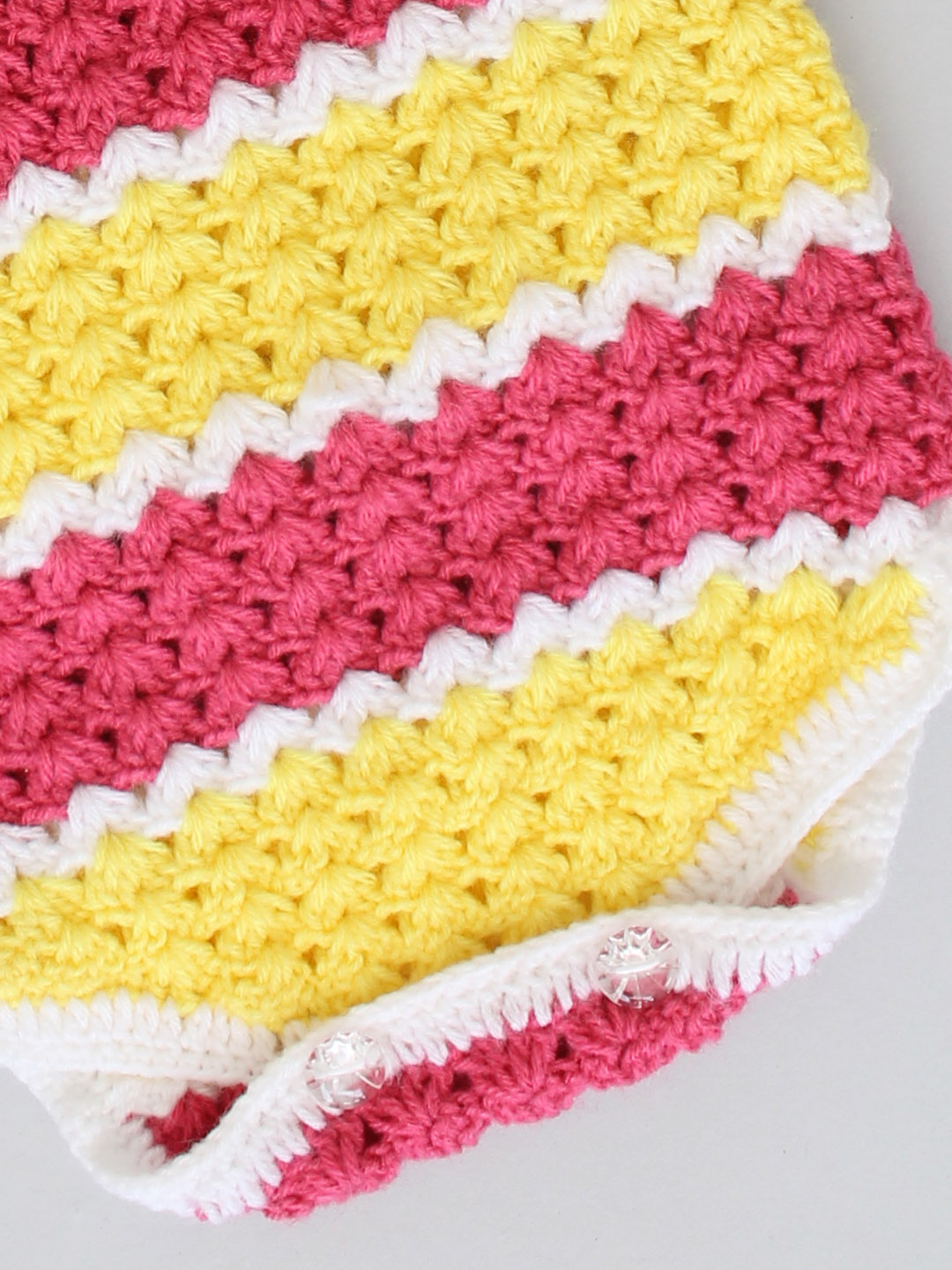 Handmade Crochet Winter Onesie for Infants - Pink