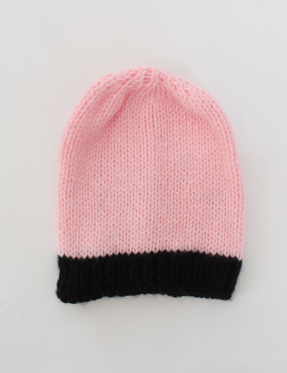 Handmade Heart Sweater With Cap For Kids - Pink & Black