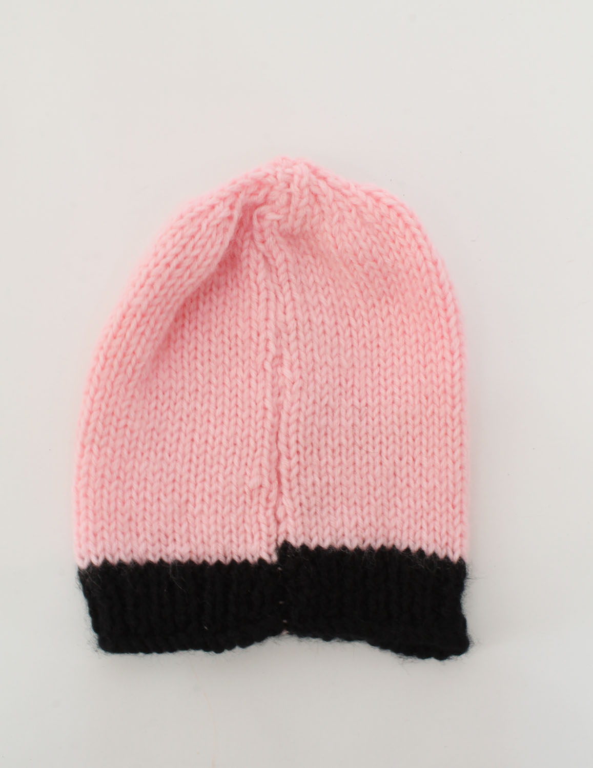 Handmade Heart Sweater With Cap For Kids - Pink & Black