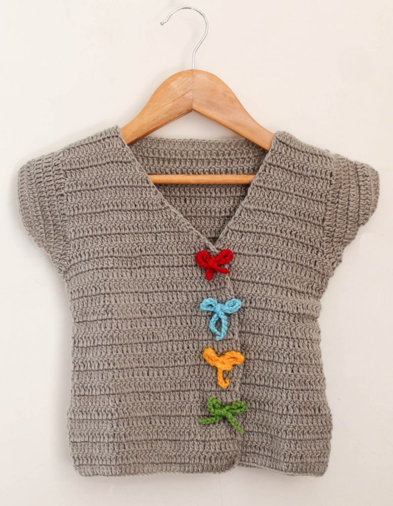 Half Sleeve Woolen Sweater For Ladies Ladies Half Sweater Design