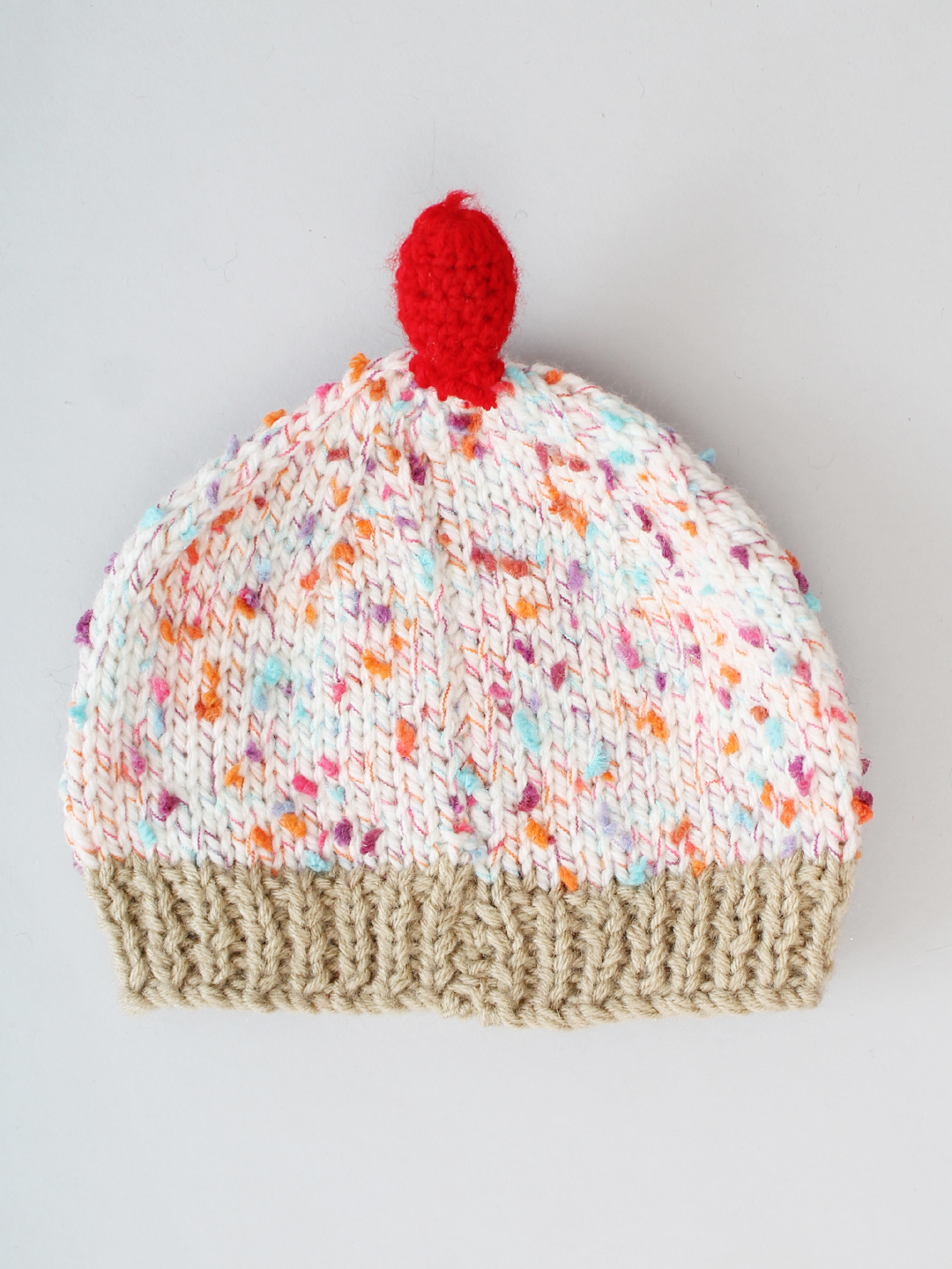 Ice Cream Beanie with Cherry on Top for Kids - Multi