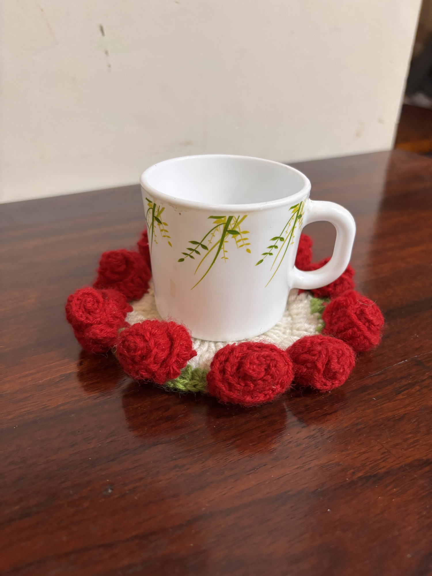Crochet Rose Coaster (Pack of 2)