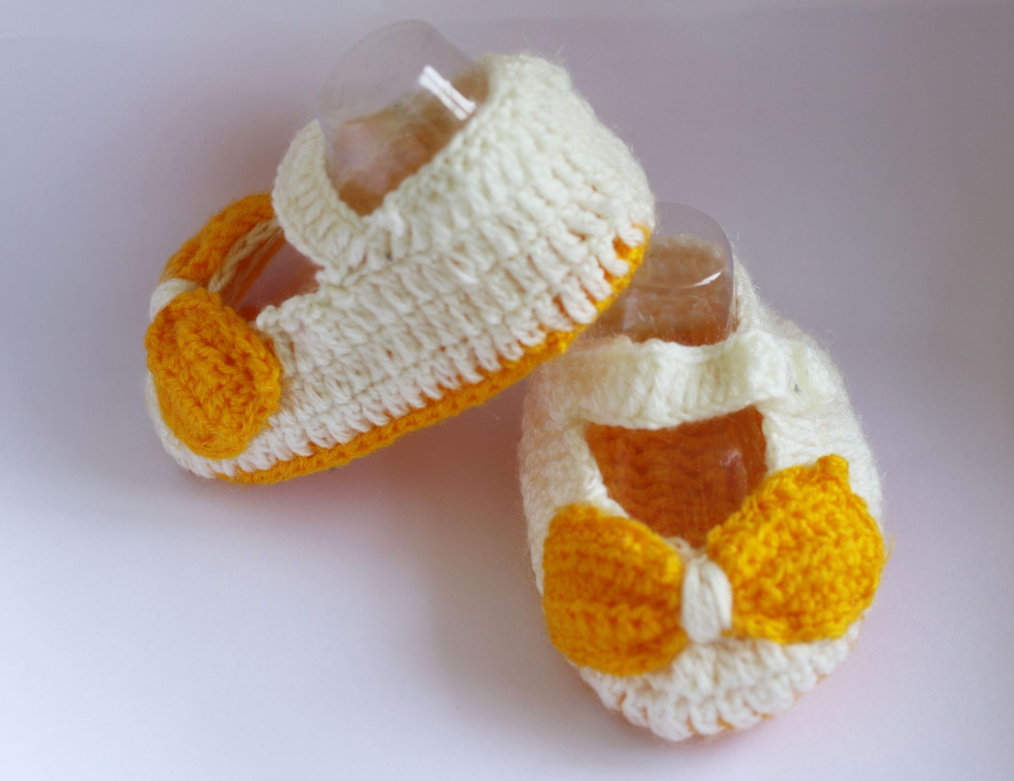 Woonie Handmade Yellow Booties