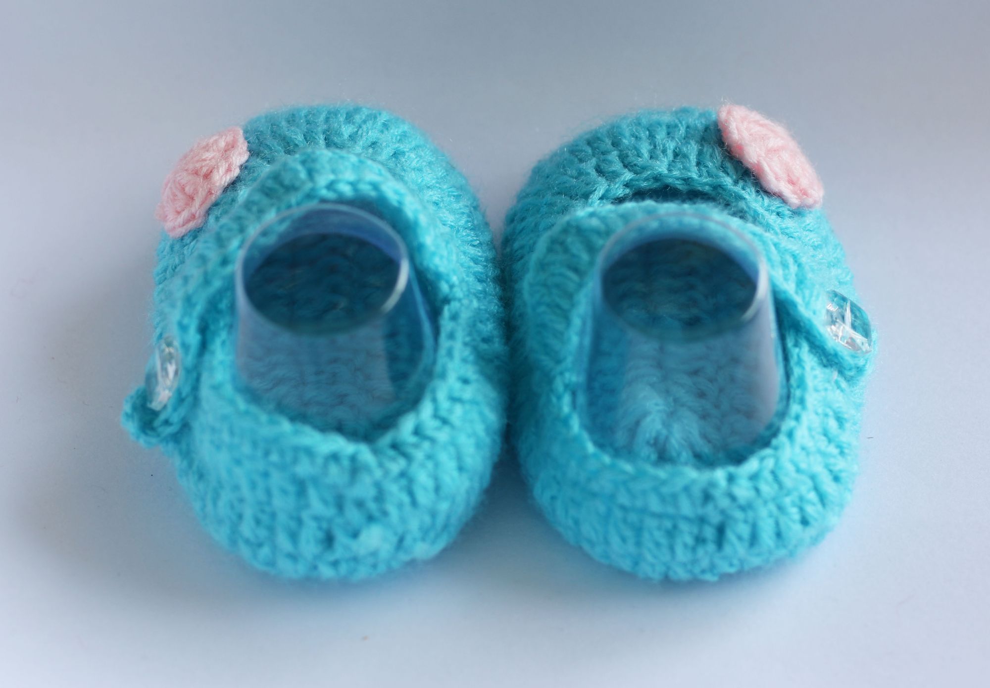 Woonie Handmade Blue Booties