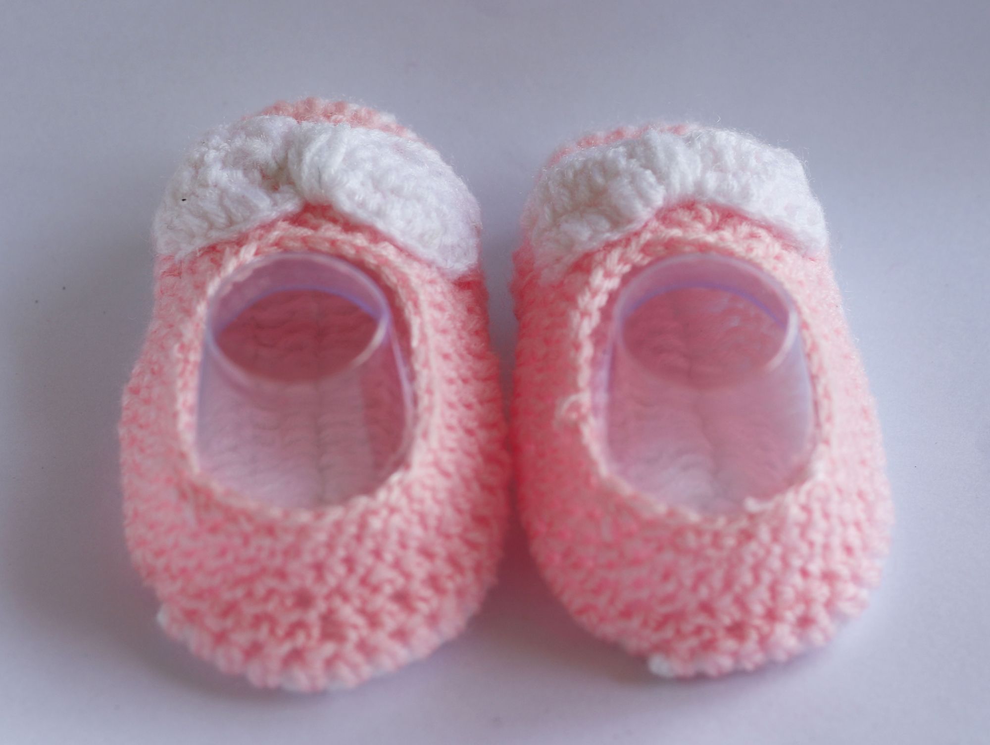 Woonie Handmade Pink Bow Booties