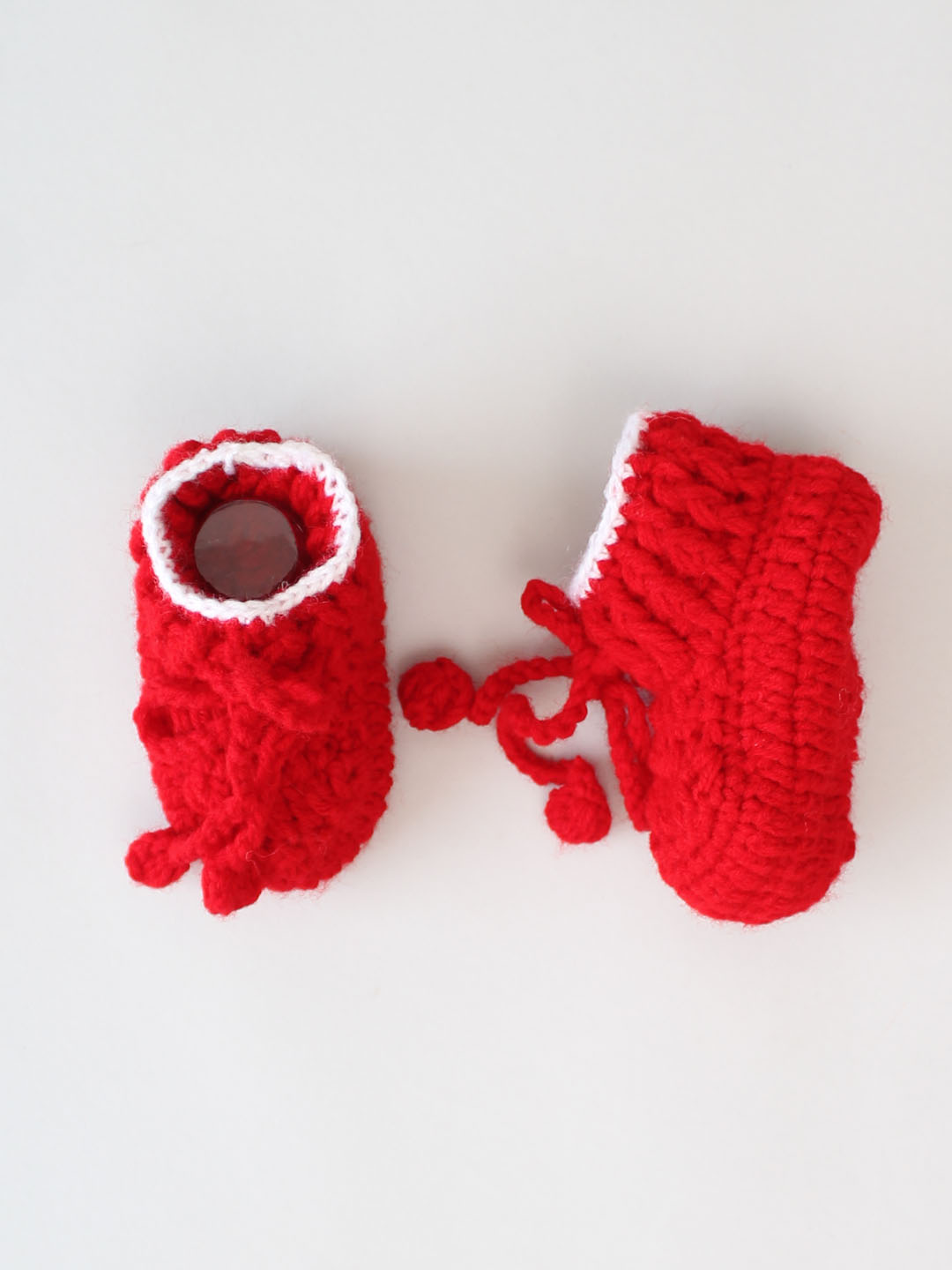 Infant Ribbed Sweater and Pants Set with Cap & Boots - Red