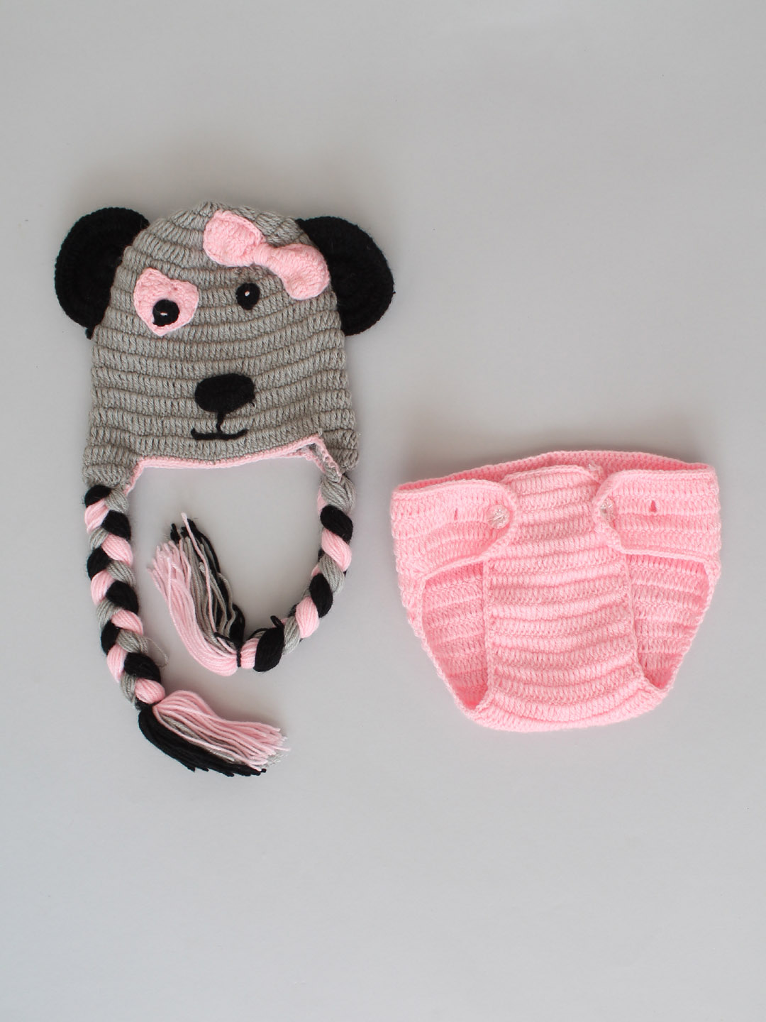 Kitty Design Infant Photography Prop - Grey Newborn Props