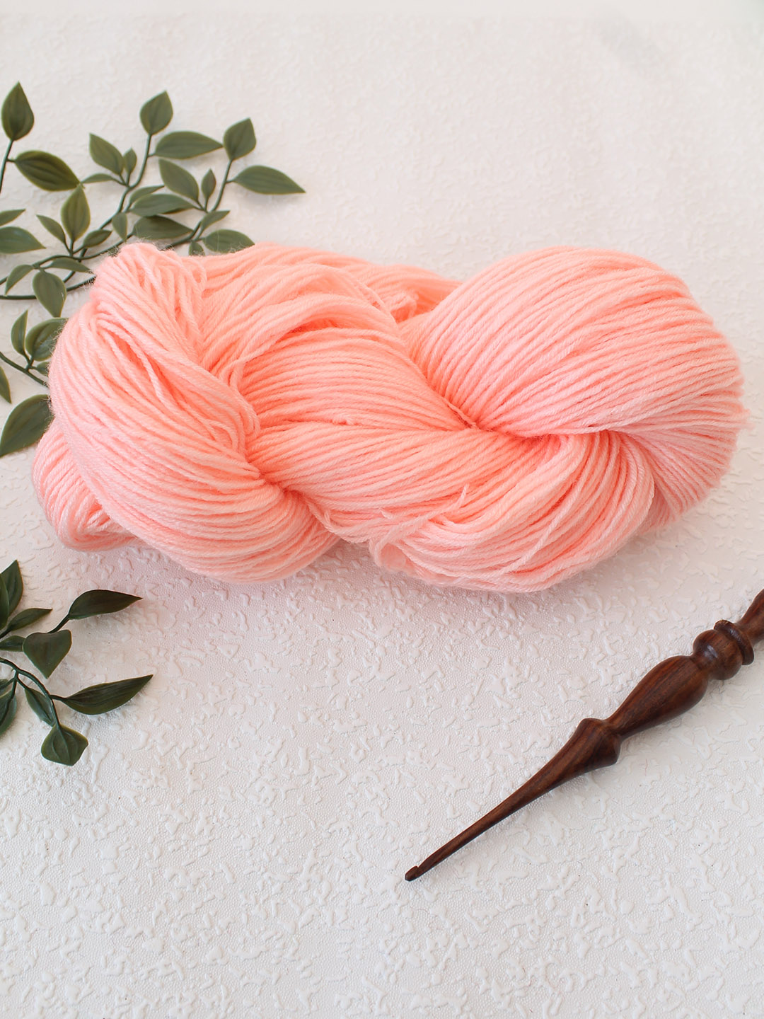 Ganga Knitter Special 4 Ply Acrylic Yarn - Peach - Shade 209