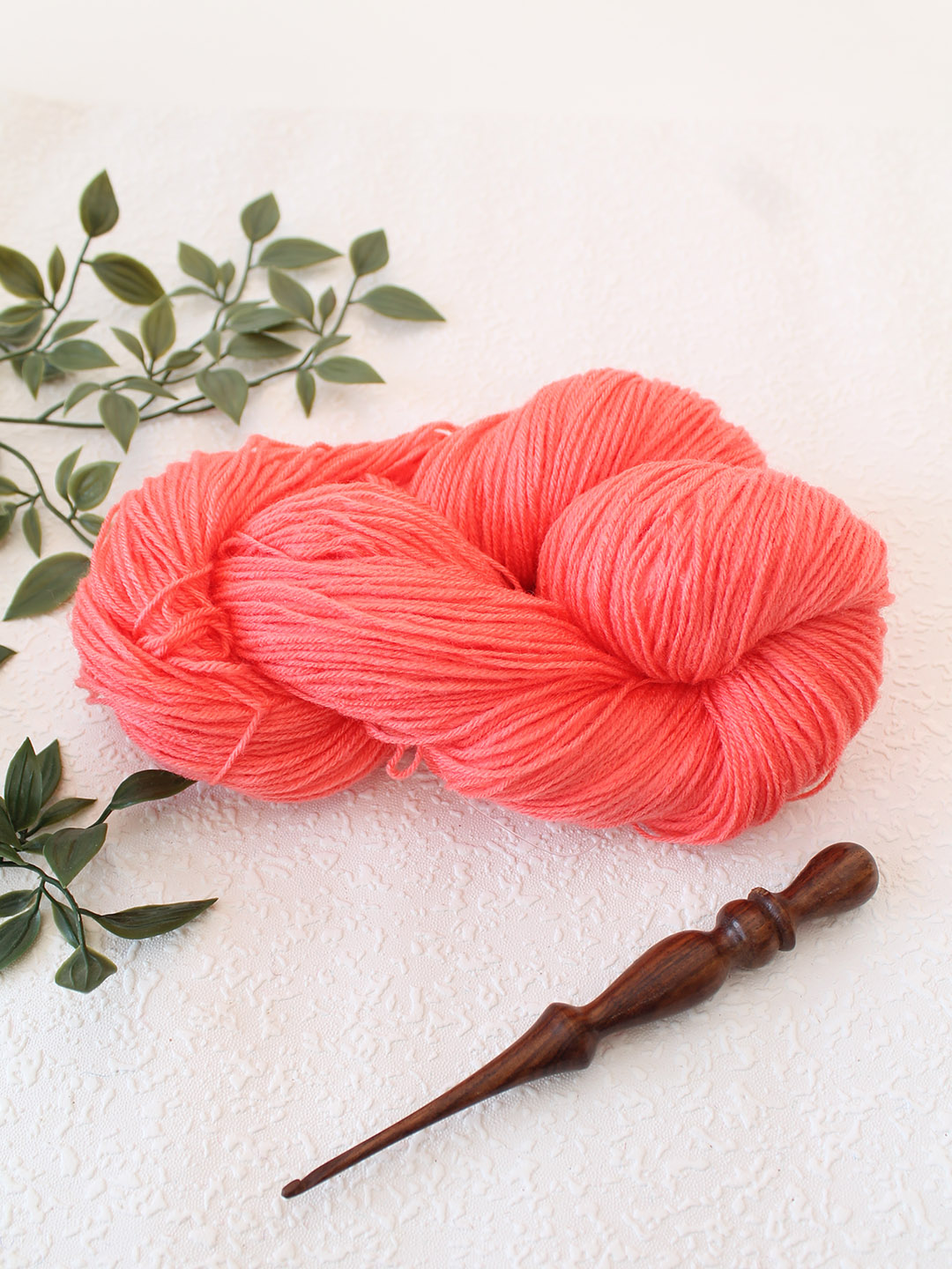 Ganga Knitter Special 4 Ply Acrylic Yarn - Light Orange - Shade 214