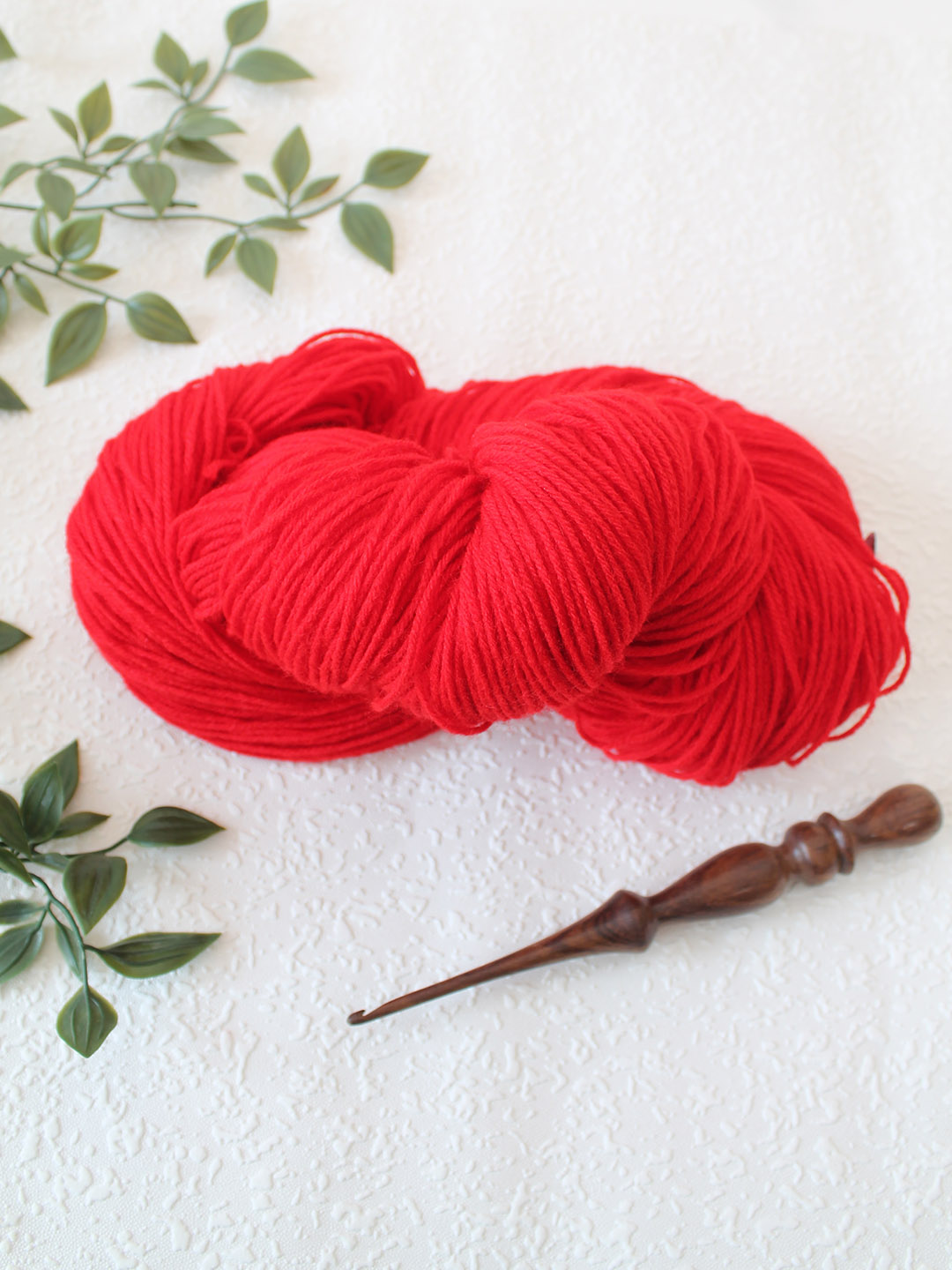 Ganga Knitter Special 4 Ply Acrylic Yarn - Red - Shade 218