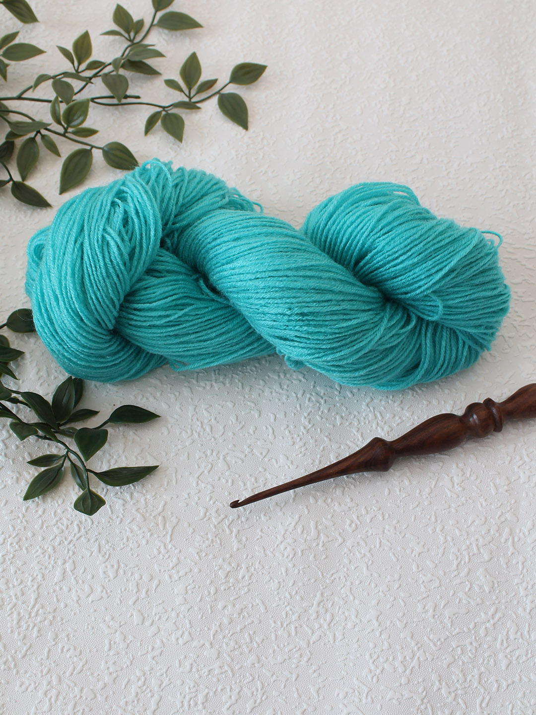 Ganga Knitter Special 4 Ply Acrylic Yarn - Aqua Blue - Shade 229