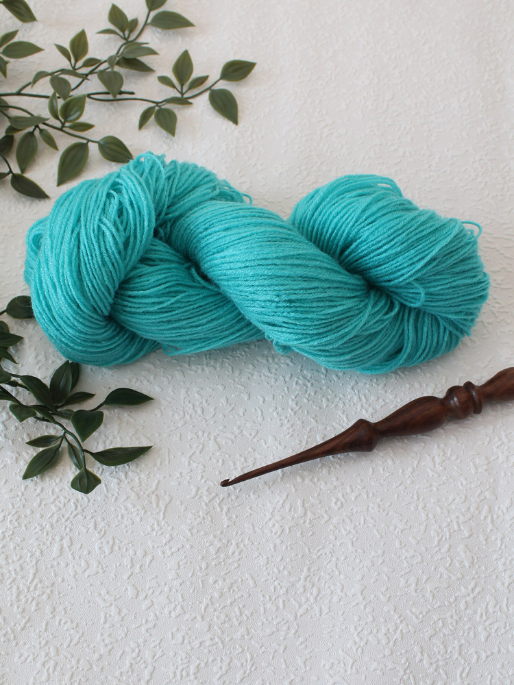 Image of Ganga Knitter Special 4 Ply Acrylic Yarn - Aqua Blue - Shade 229