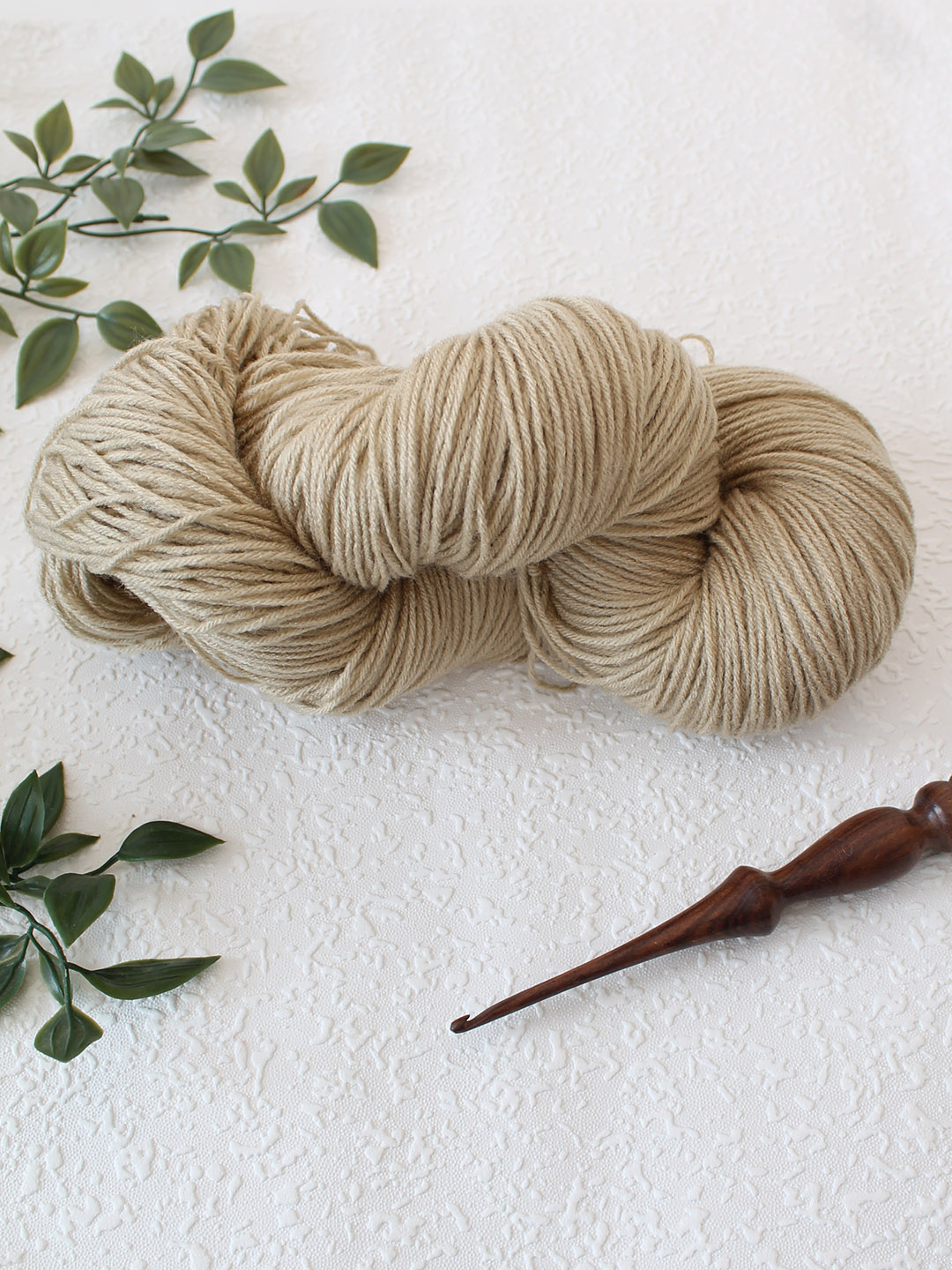 Ganga Knitter Special 4 Ply Acrylic Yarn - Beige - Shade 247