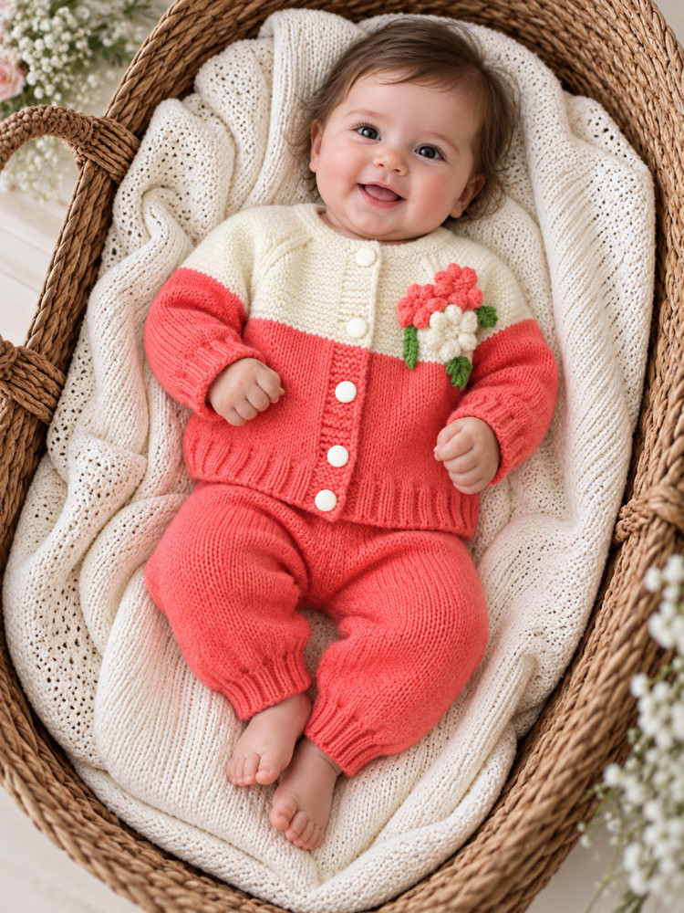 Image of Warm Hugs Infant Woolen Set