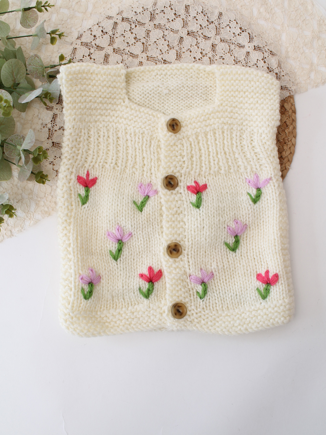 Cloud Soft Hand-Knitted Baby Vest