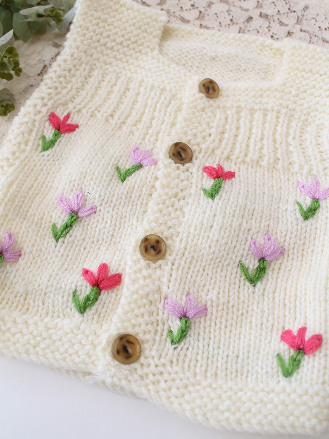 Cloud Soft Hand-Knitted Baby Vest