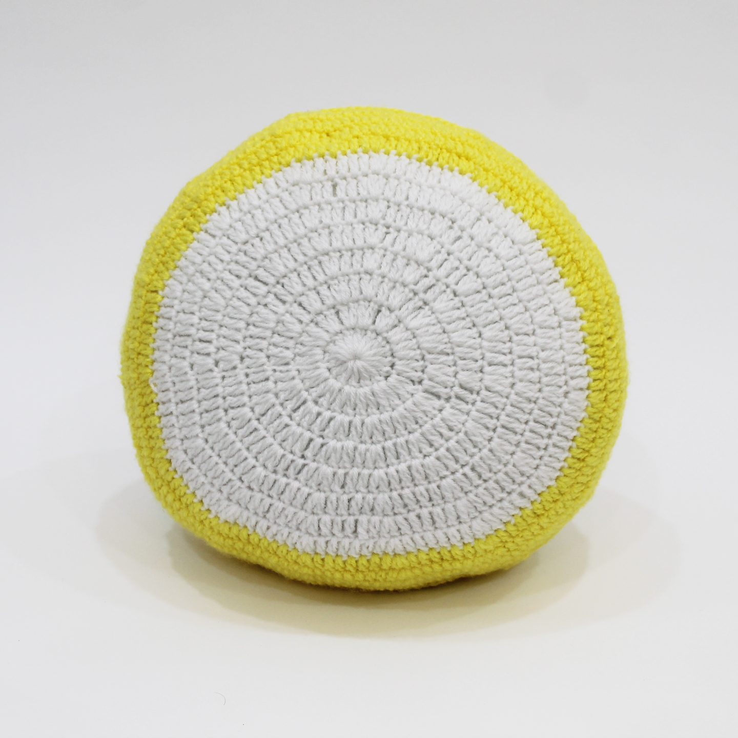 Lemon Filled Cuddle Cushion For Infants Room - Yellow