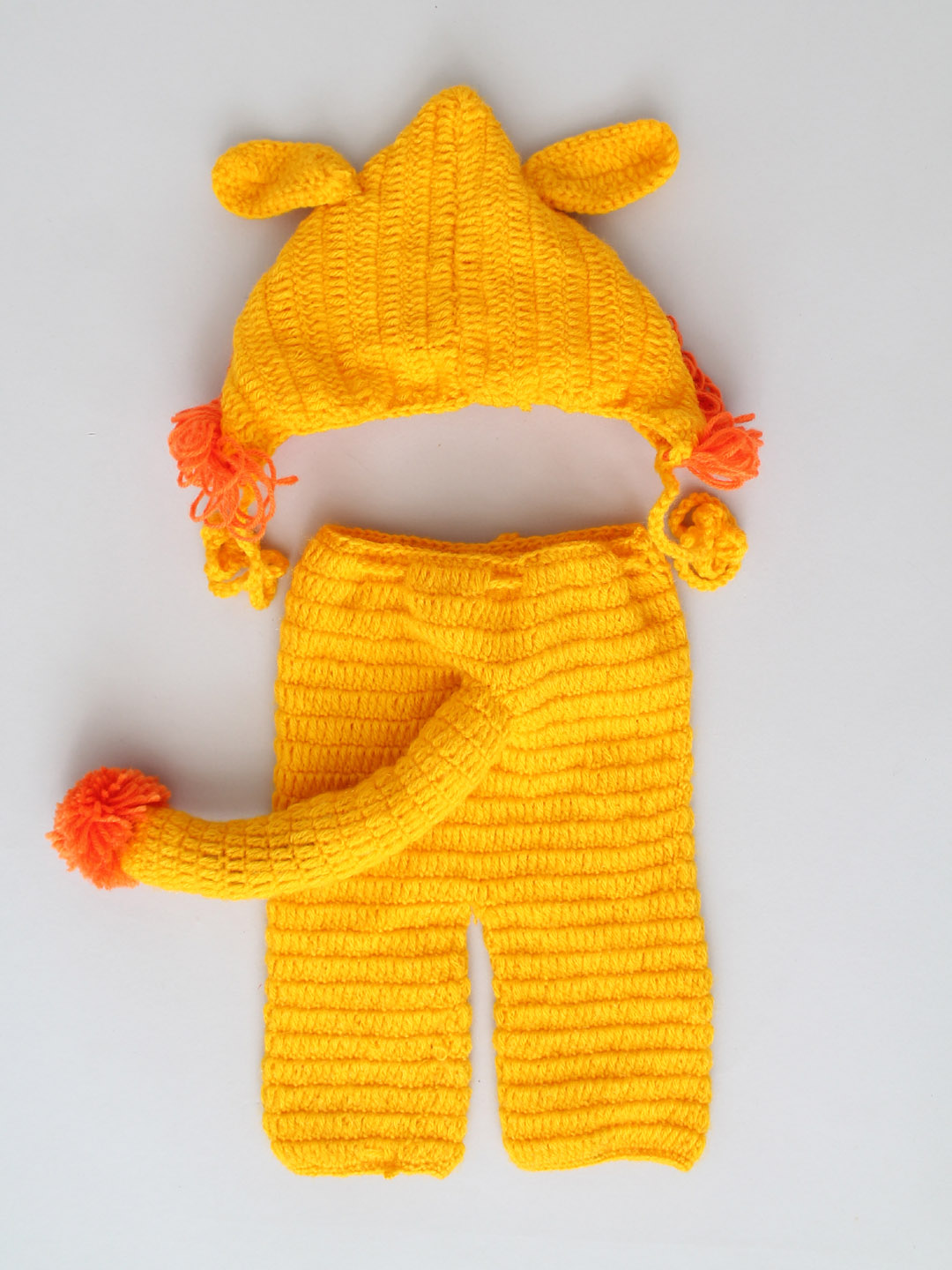 Lion Outfit Photography Prop for Newborn - Yellow Jungle Props