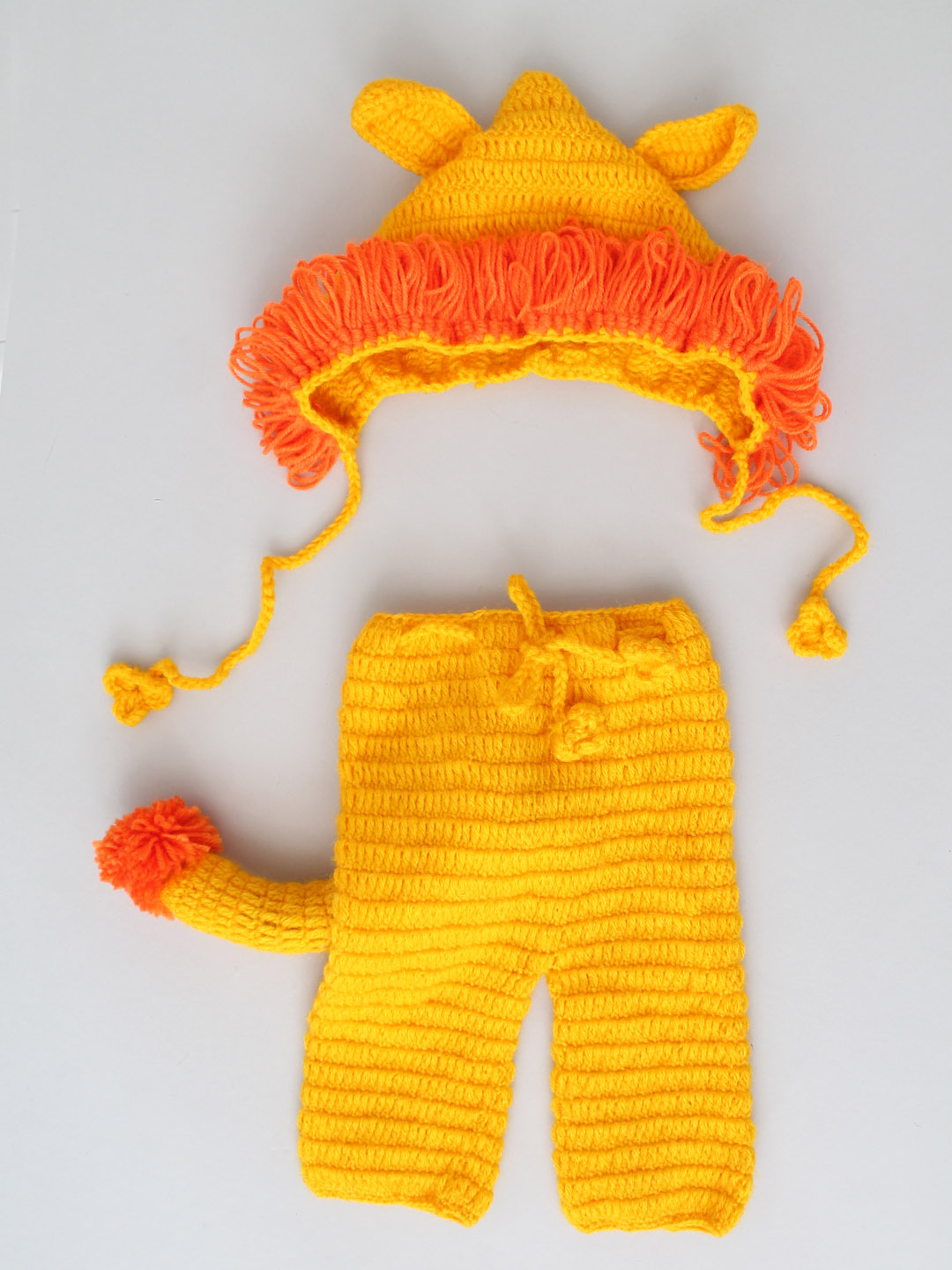 Lion Outfit Photography Prop for Newborn - Yellow Jungle Props