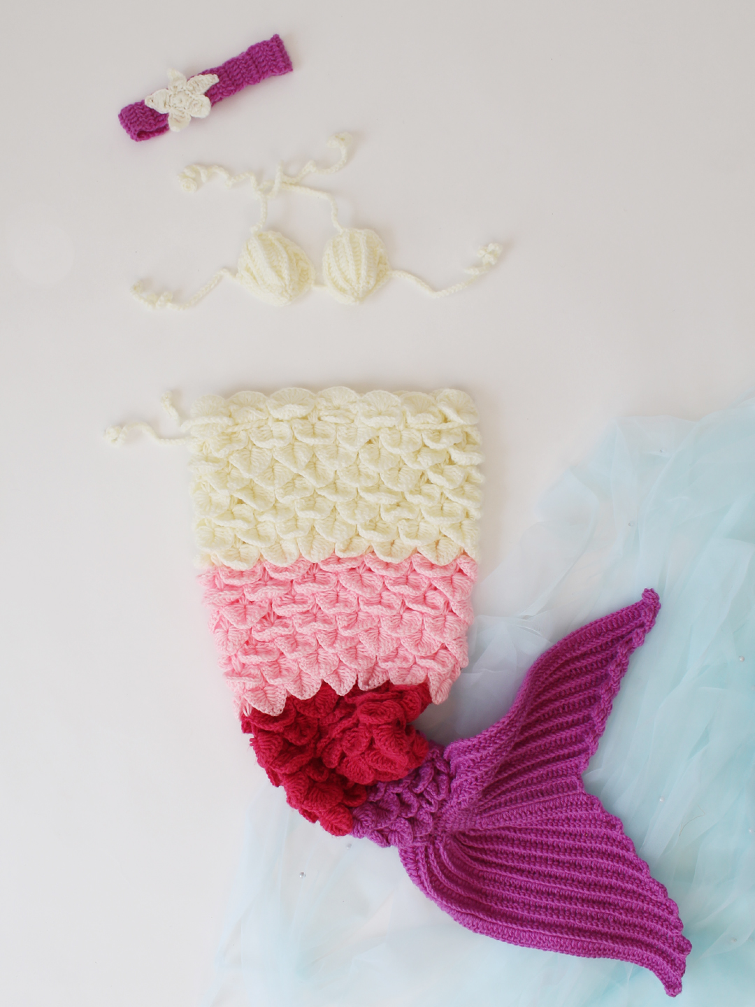 Mermaid Birthday Photoshoot - Multi New Born Photo Props