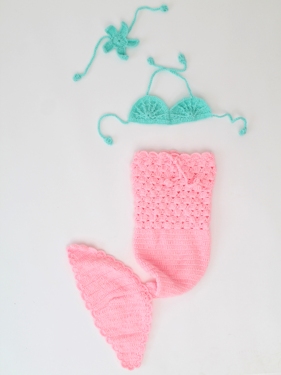 Mermaid Photo Prop - Pink Infant Photography Prop