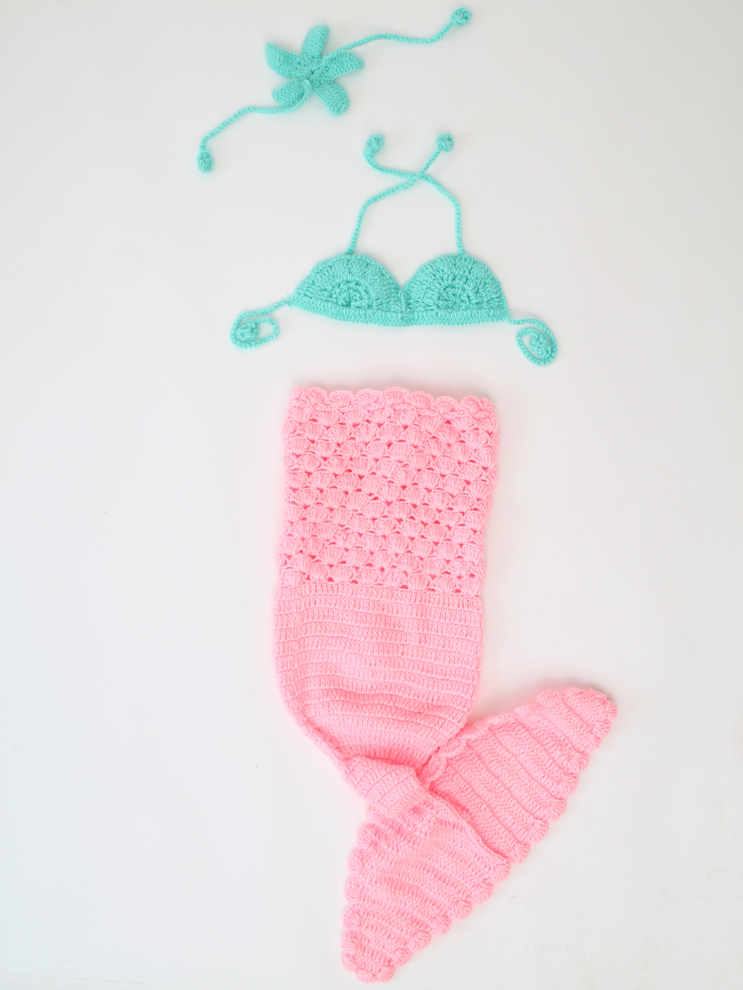 Mermaid Photo Prop - Pink Infant Photography Prop