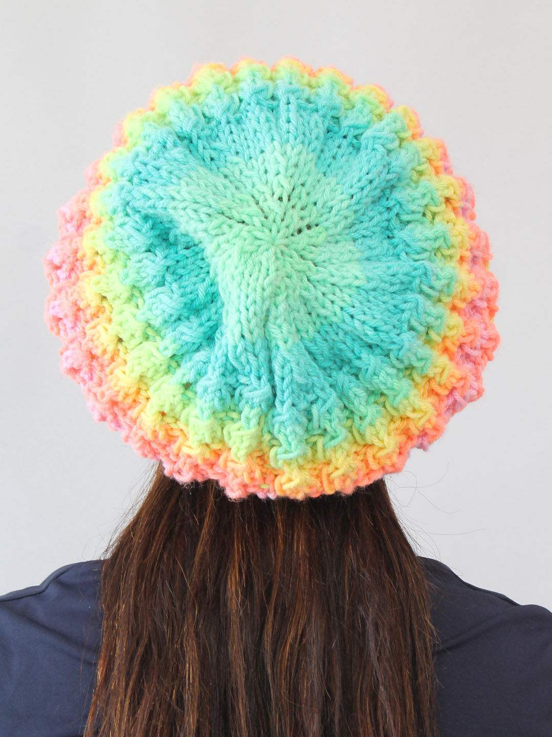 Slouchy Winter Hat for Women - Multicolored