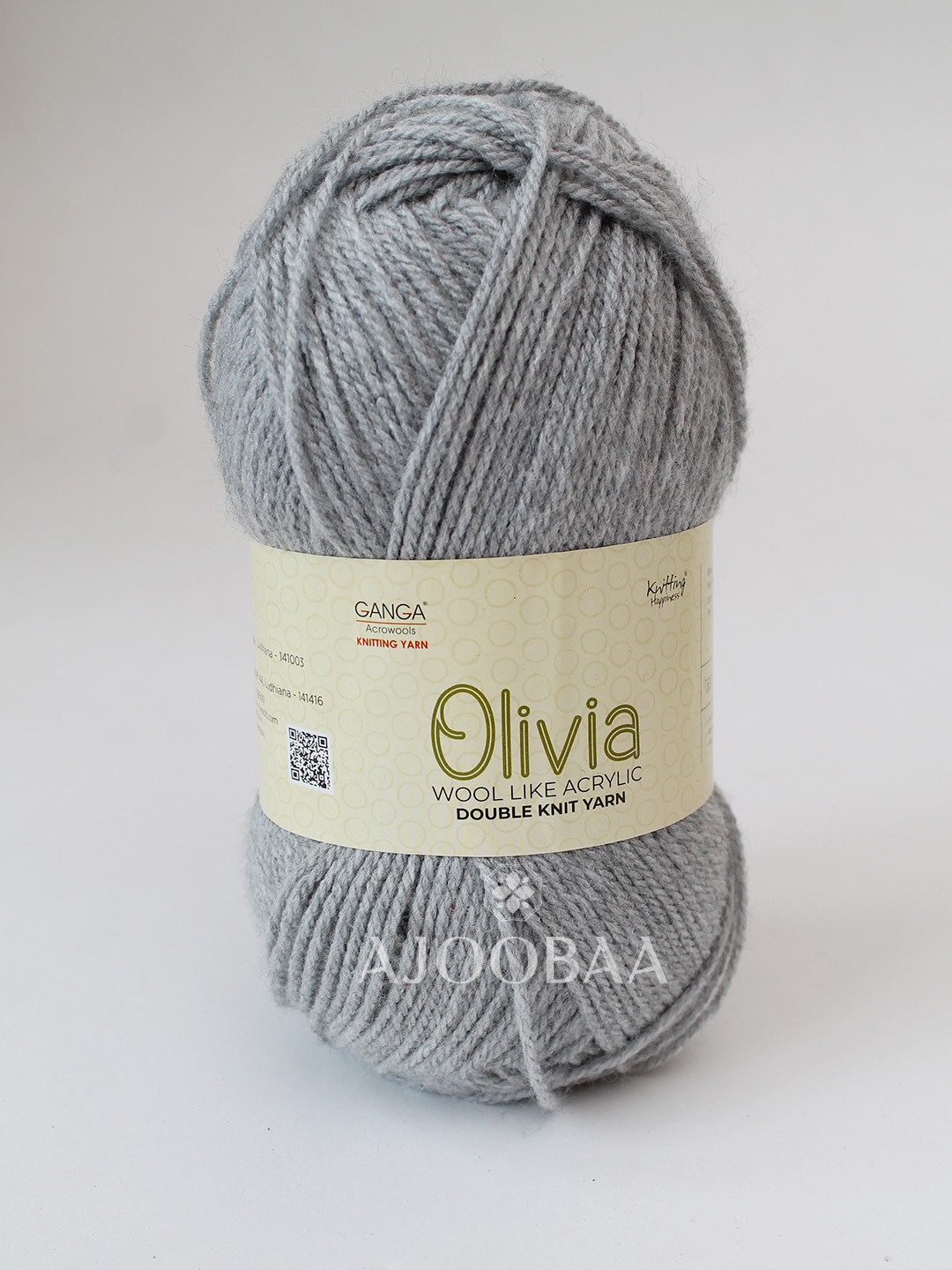 Ganga Olivia 100 grams - Shade OLV001 - Melange Grey