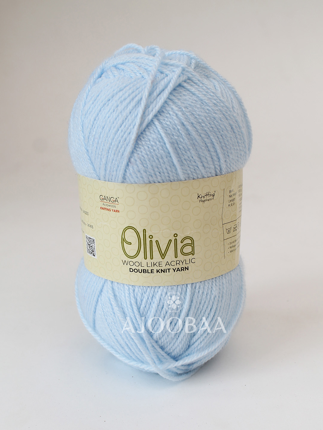 Ganga Olivia 100 grams - Shade OLV002 - Sky Blue