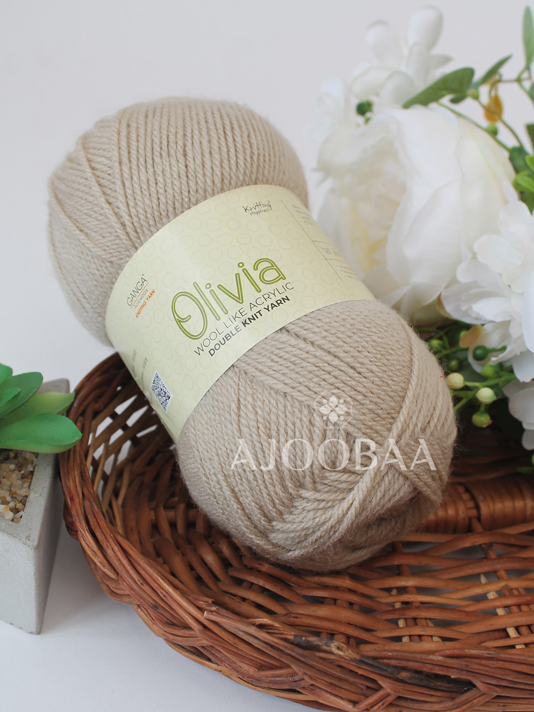 Ganga Olivia 100 grams - Shade OLV003 - Beige