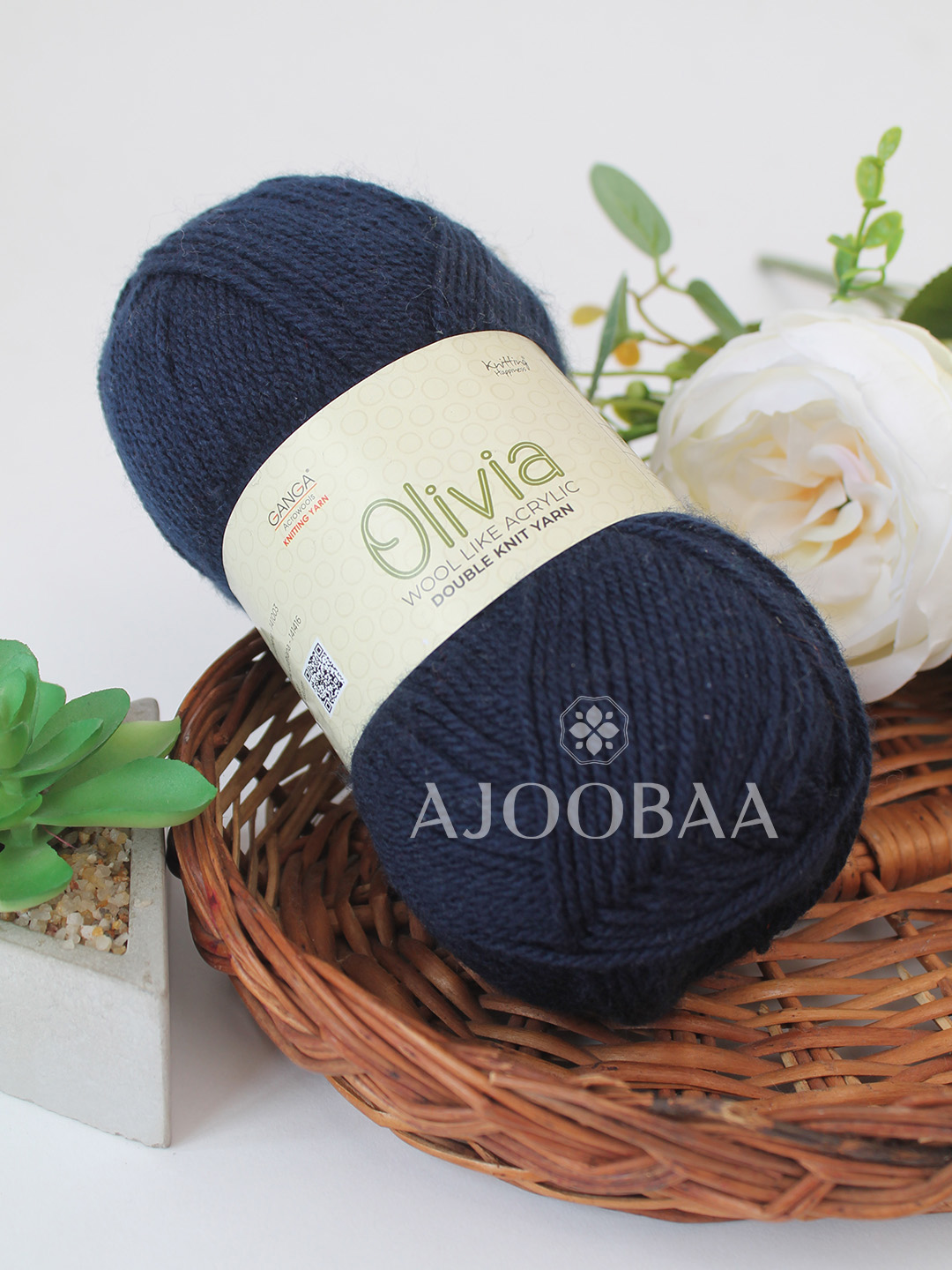 Ganga Olivia 100 grams - Shade OLV004 - Navy