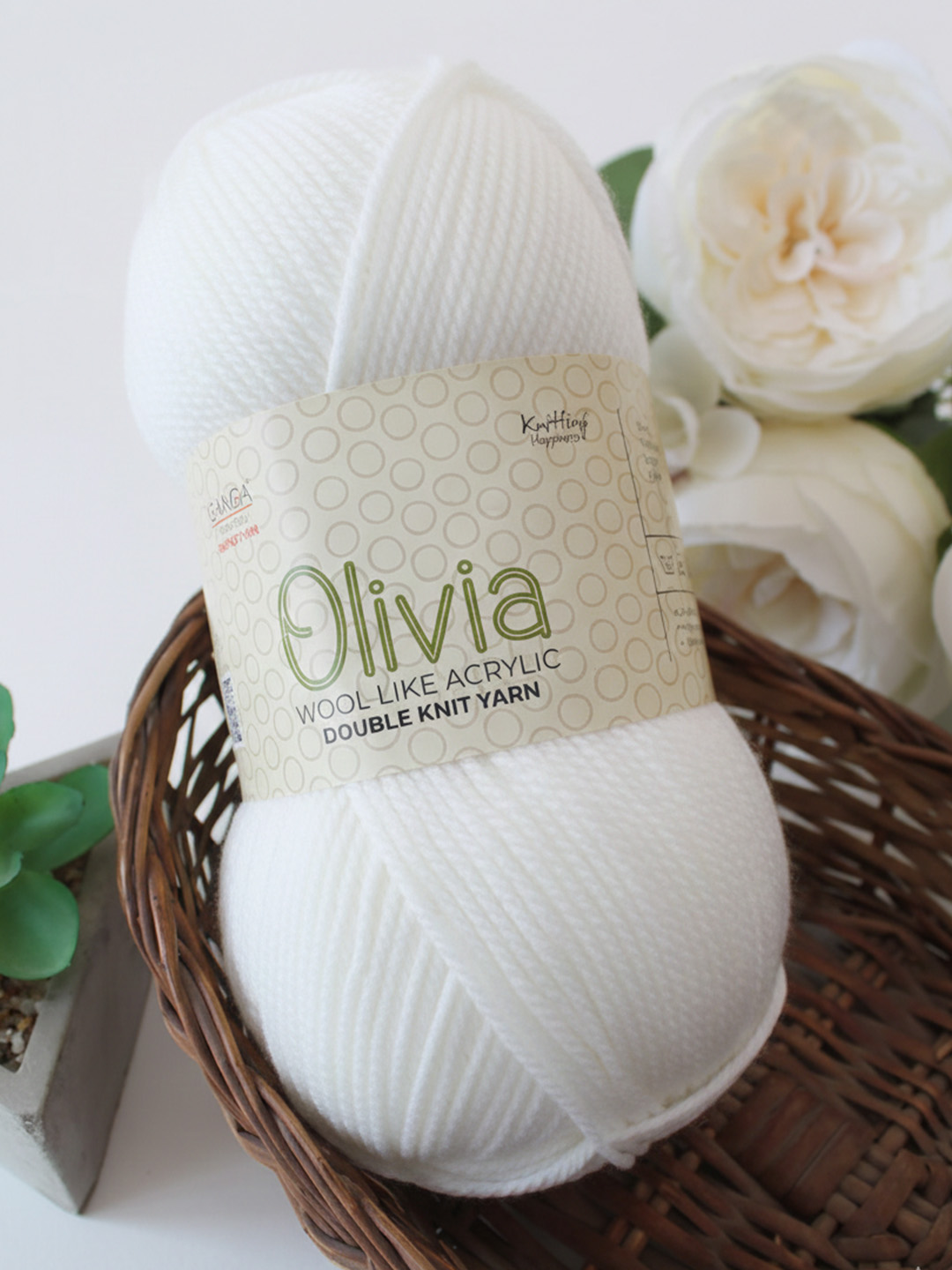 Ganga Olivia 100 grams - Shade OLV005 - White