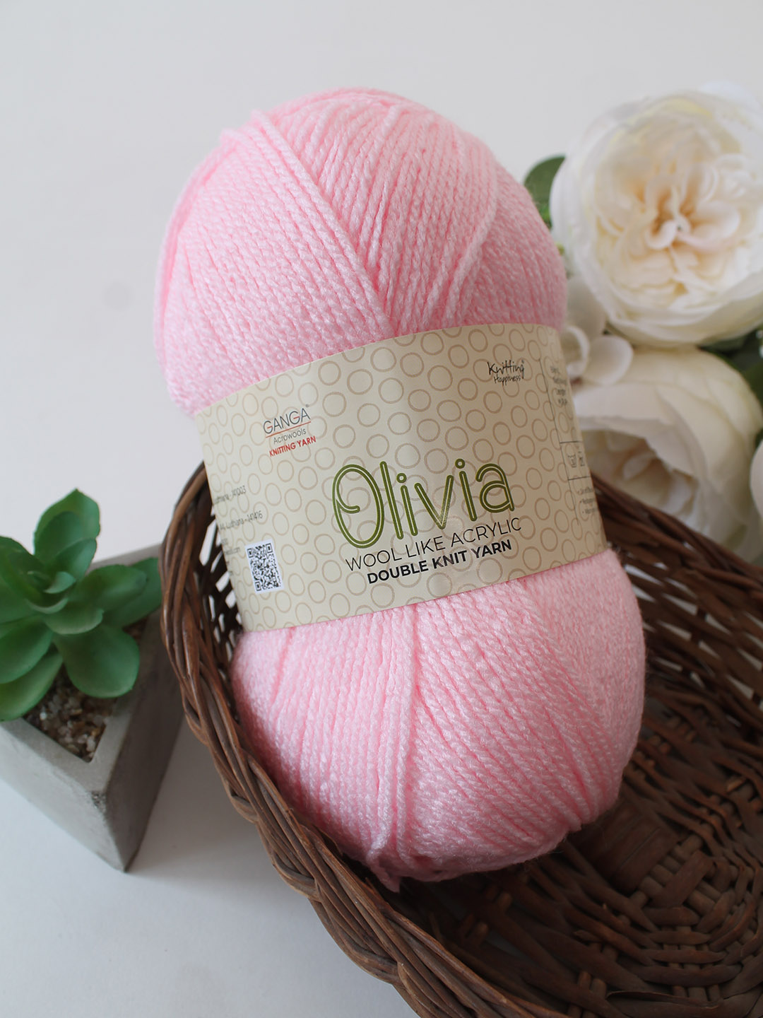 Ganga Olivia 100 grams - Shade OLV009 - Baby Pink