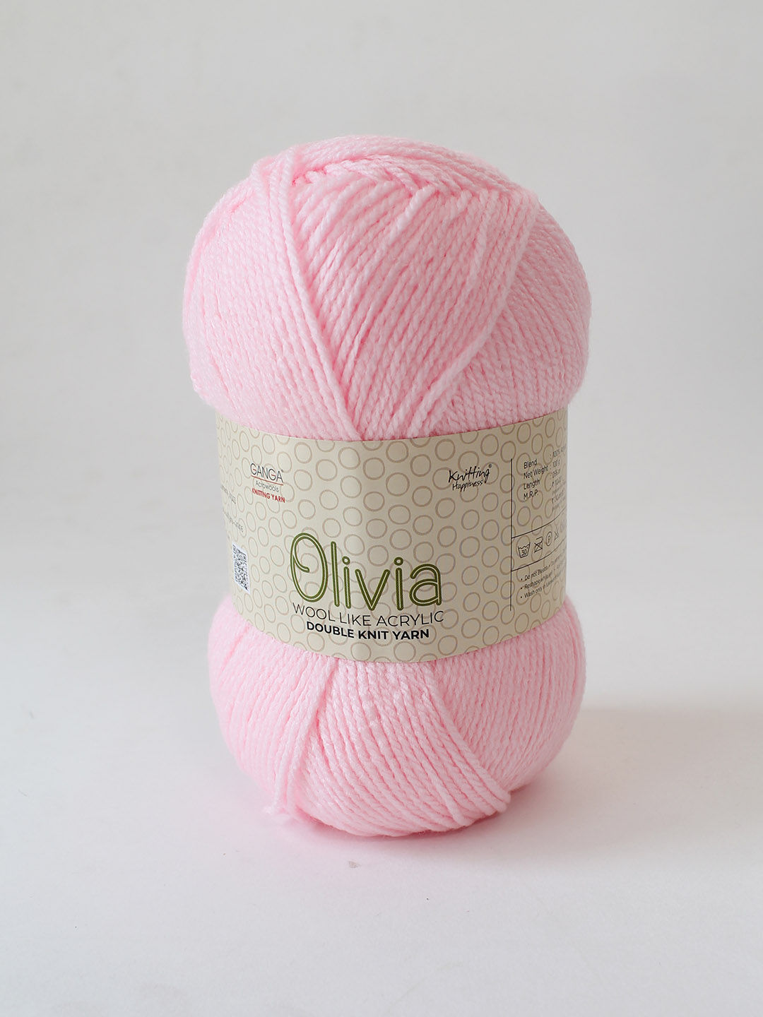 Ganga Olivia 100 grams - Shade OLV009 - Baby Pink