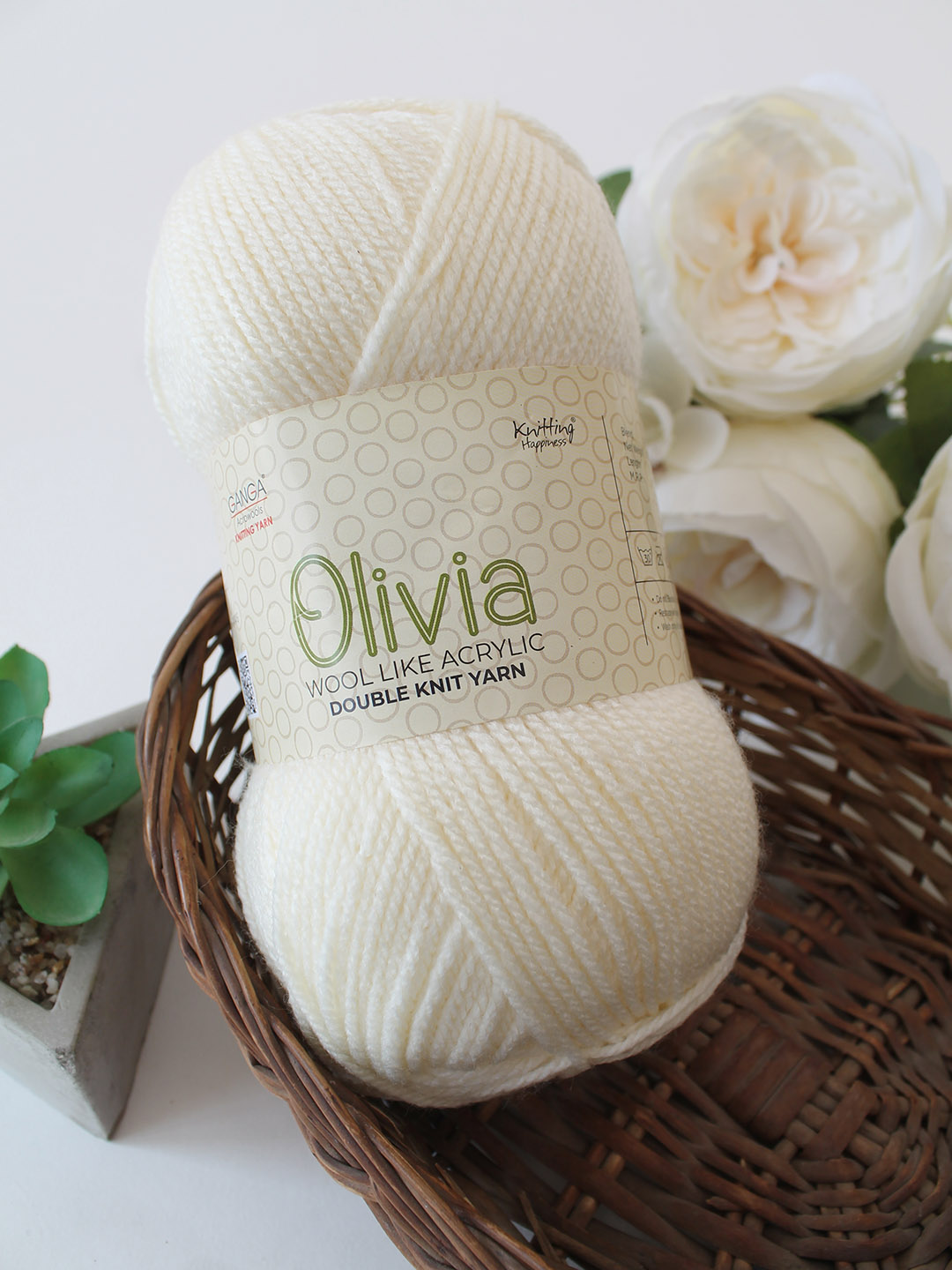 Ganga Olivia 100 grams - Shade OLV011 - Cream