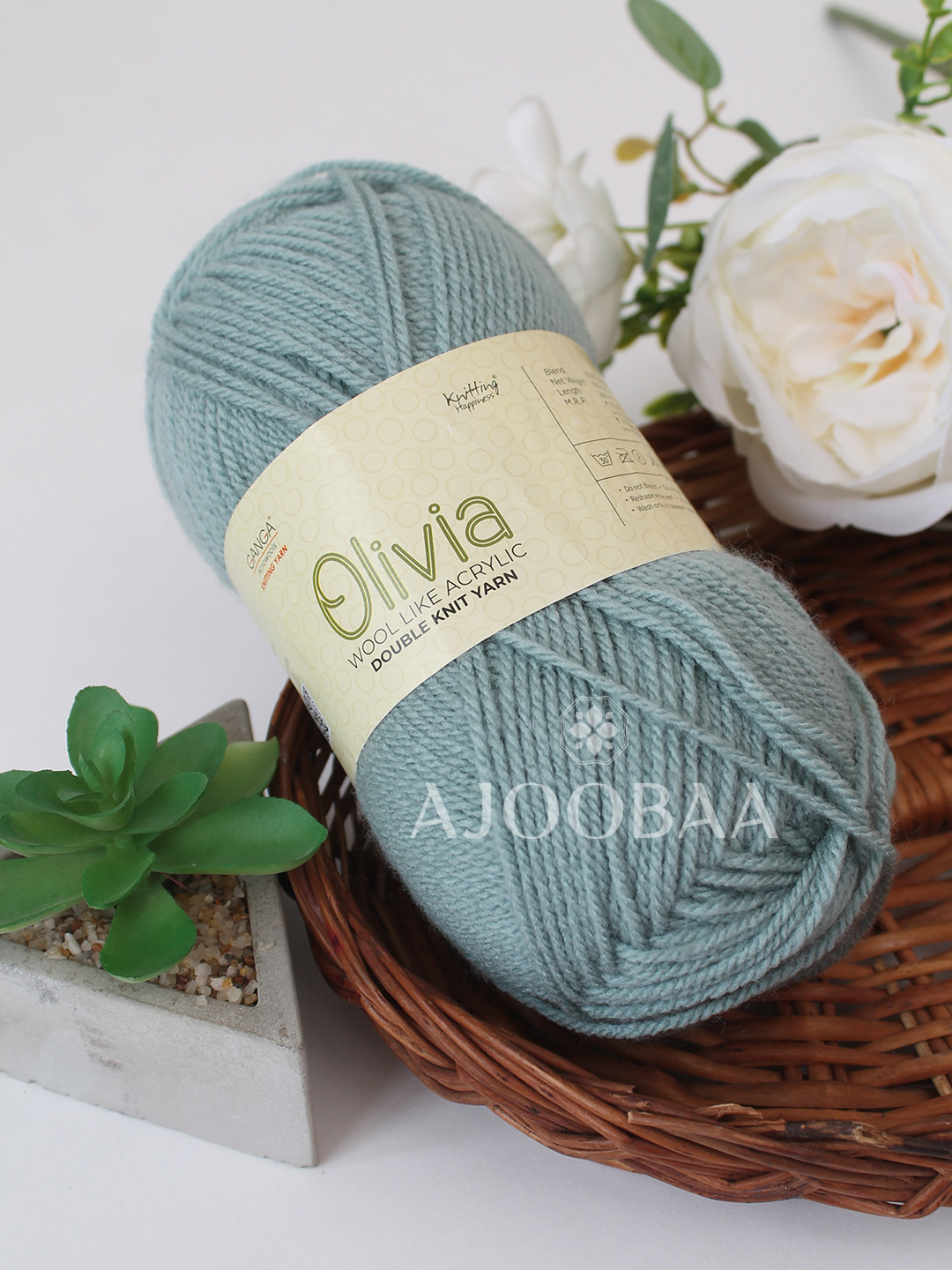 Ganga Olivia 100 grams - Shade OLV022 - Aqua