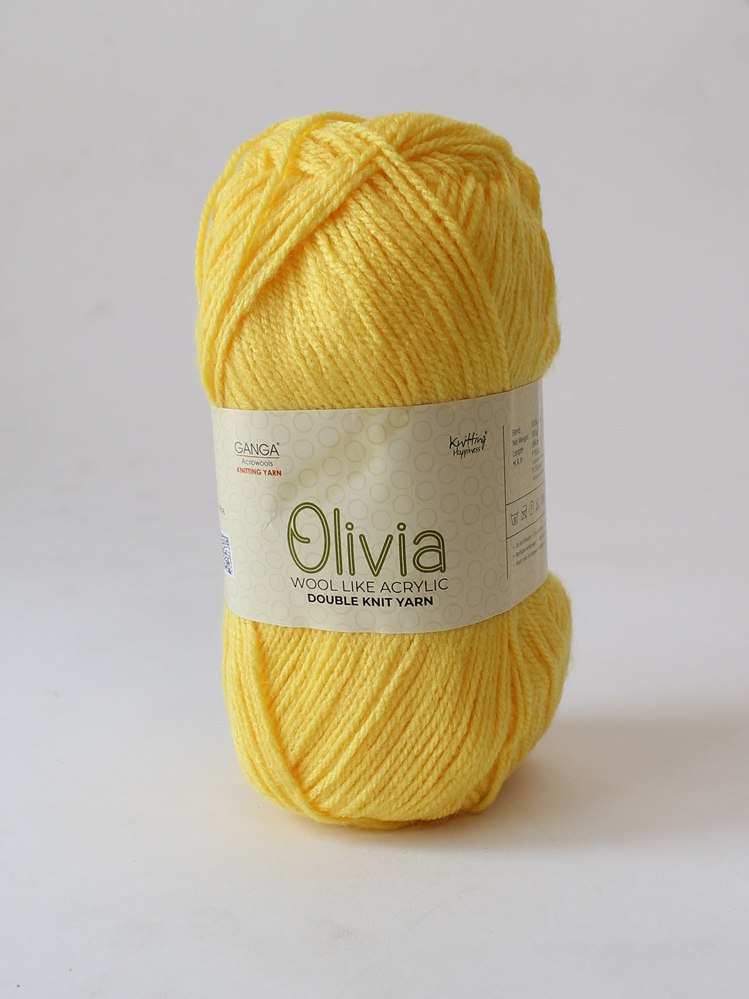 Ganga Olivia 100 grams - Shade OLV023 - Lemon