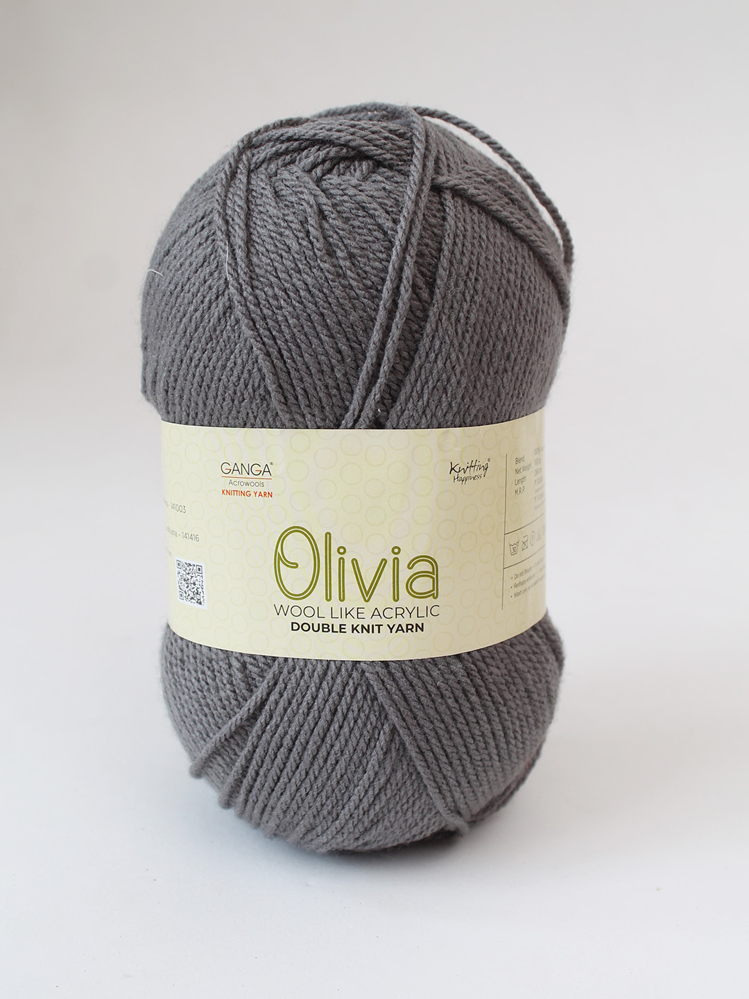 Ganga Olivia 100 grams - Shade OLV027 - Slate Grey