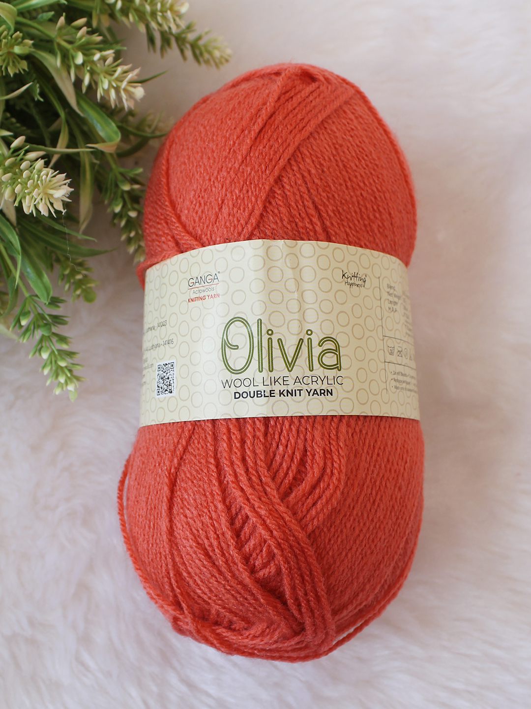 Ganga Olivia 100 grams - Shade OLV032 - Rust