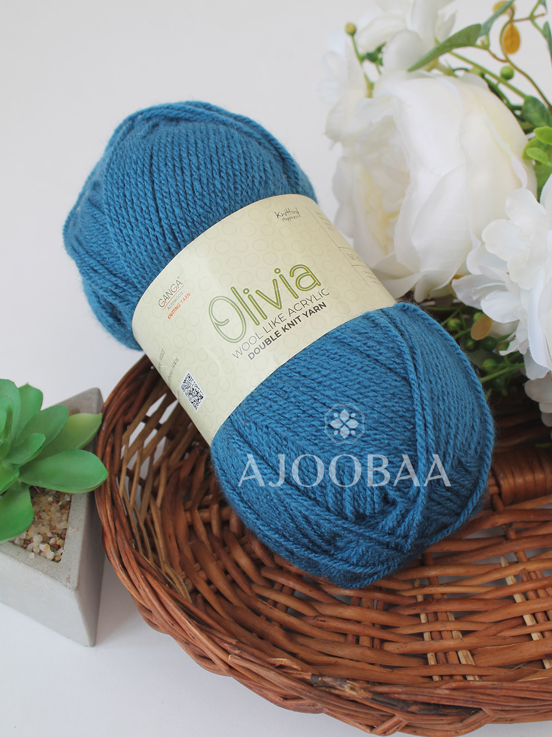 Ganga Olivia 100 grams - Shade OLV034 - Teal
