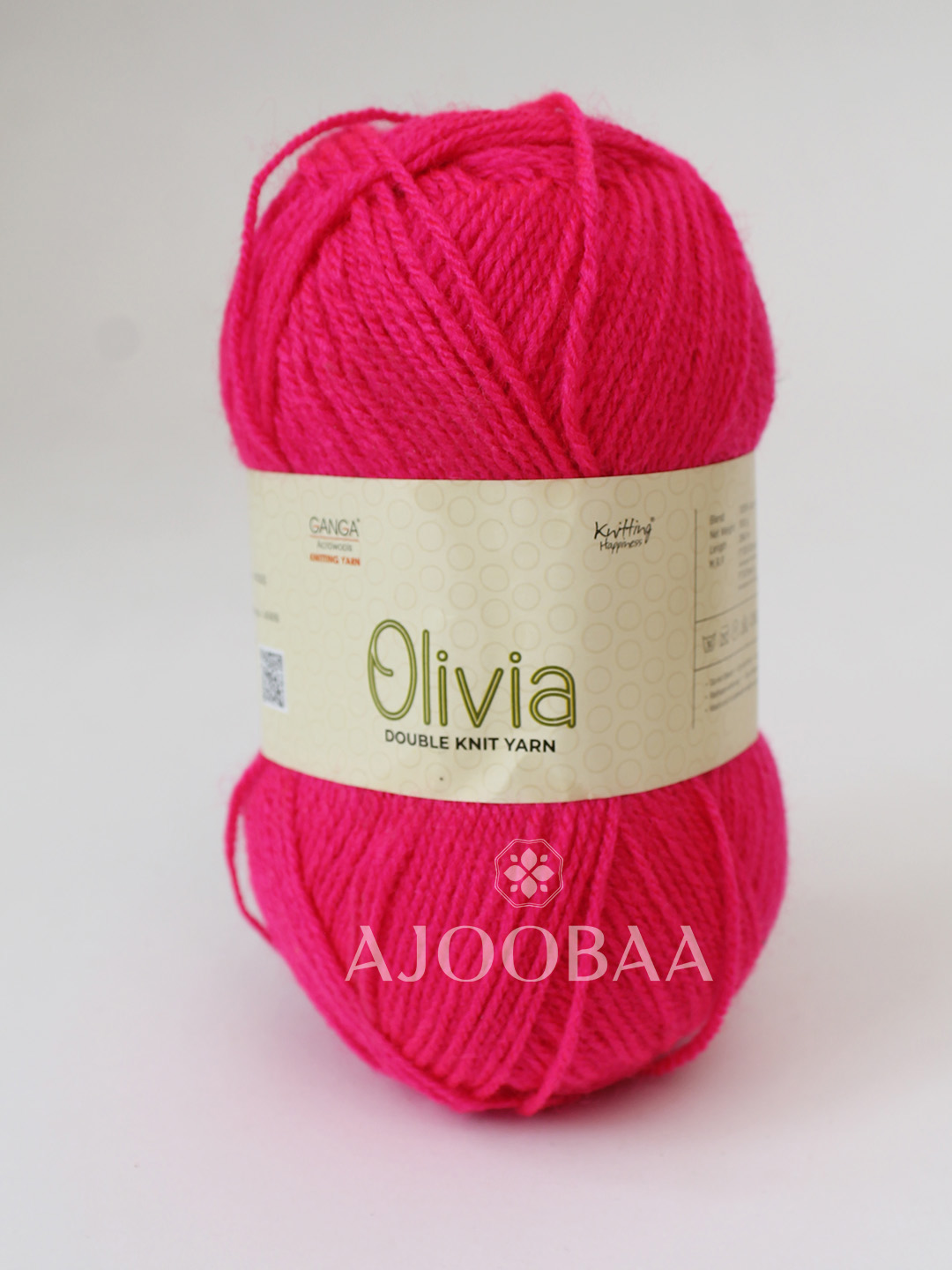 Ganga Olivia 100 grams - Shade OLV037 - Poppy Fuchsia