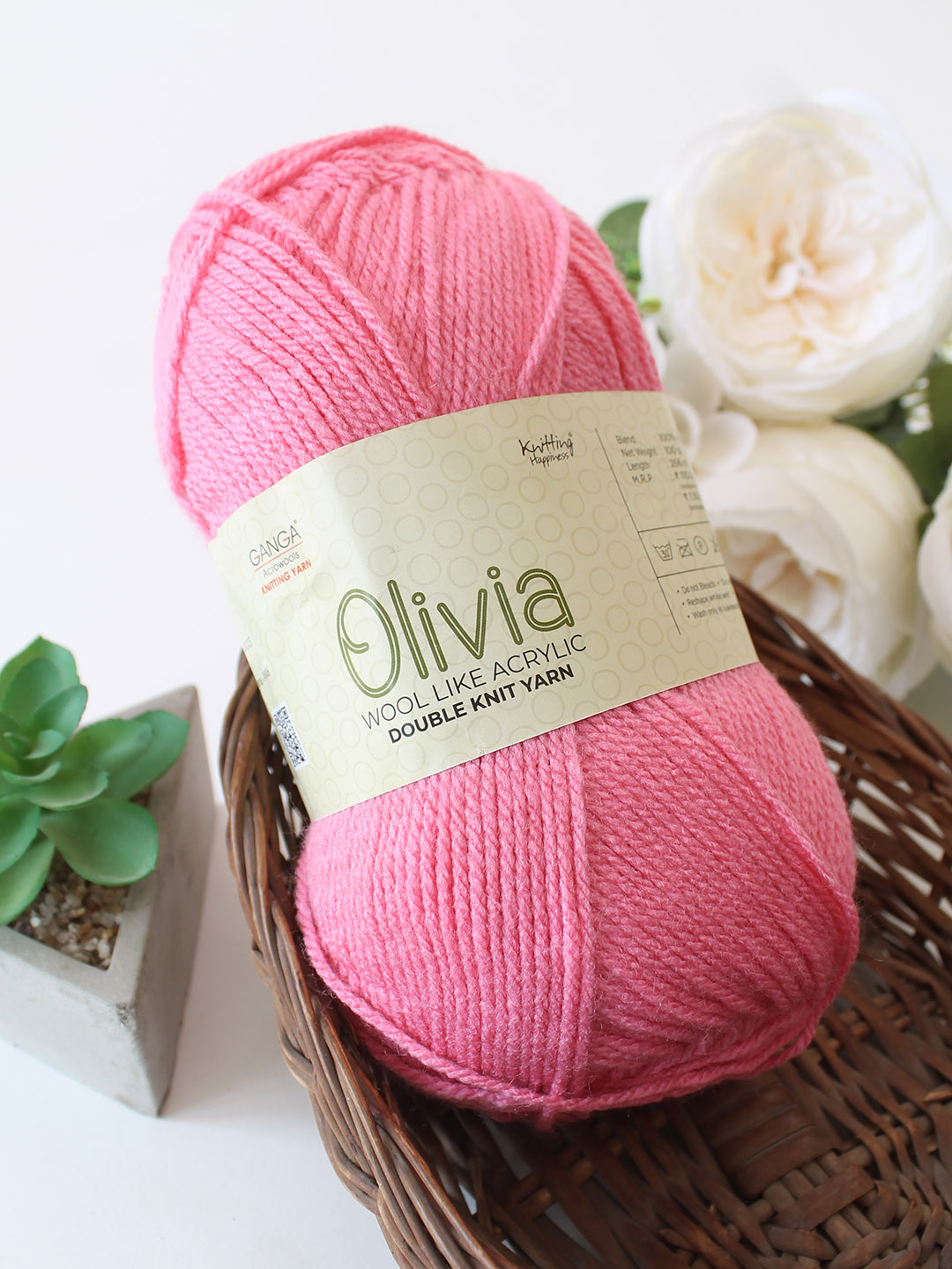 Ganga Olivia 100 grams - Shade OLV038 - Flamingo