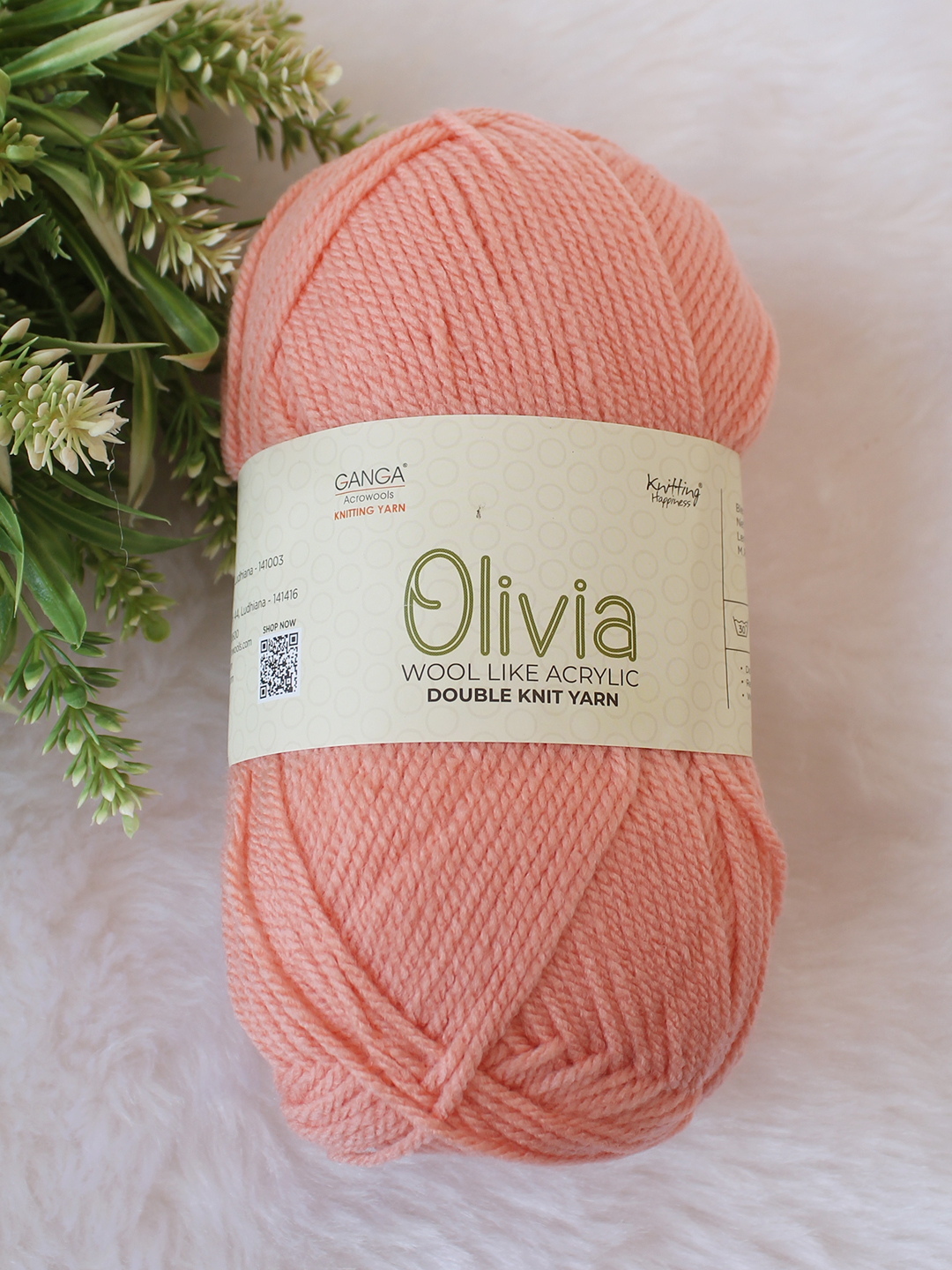 Ganga Olivia 100 grams - Shade OLV039 - Peach Blush